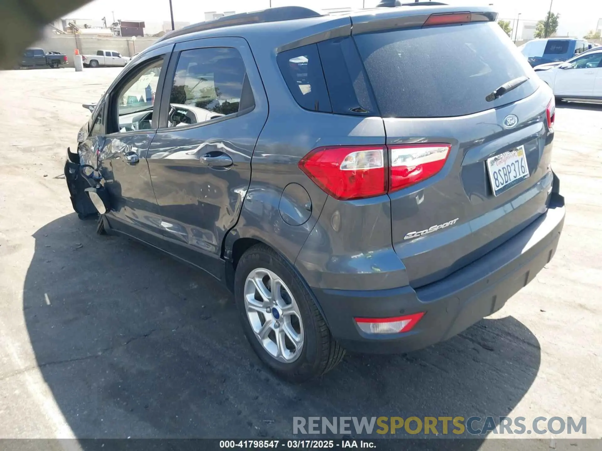 3 Фотография поврежденного автомобиля MAJ3S2GE9LC349493 FORD ECOSPORT 2020