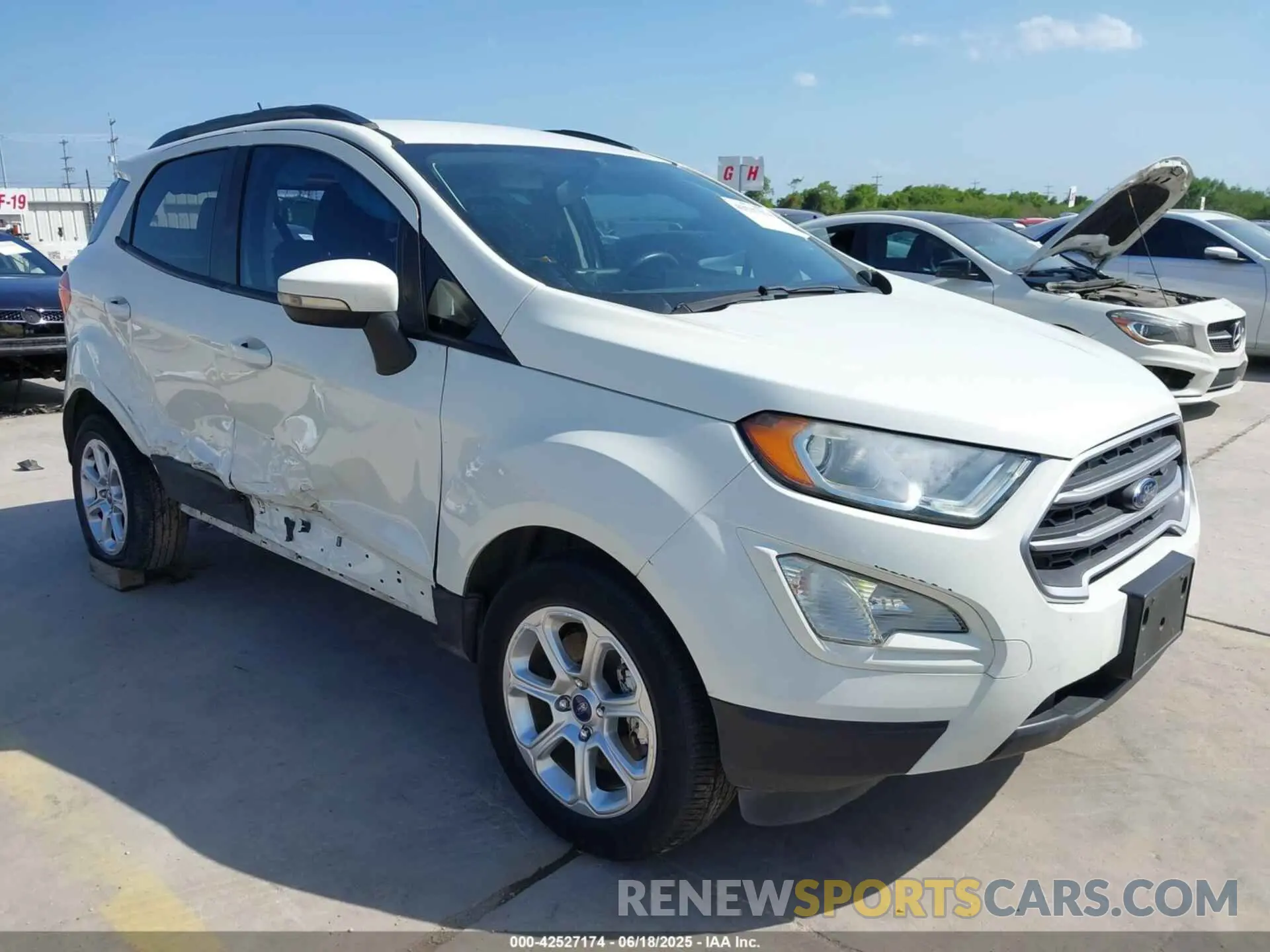 1 Photograph of a damaged car MAJ3S2GE9LC384907 FORD ECOSPORT 2020