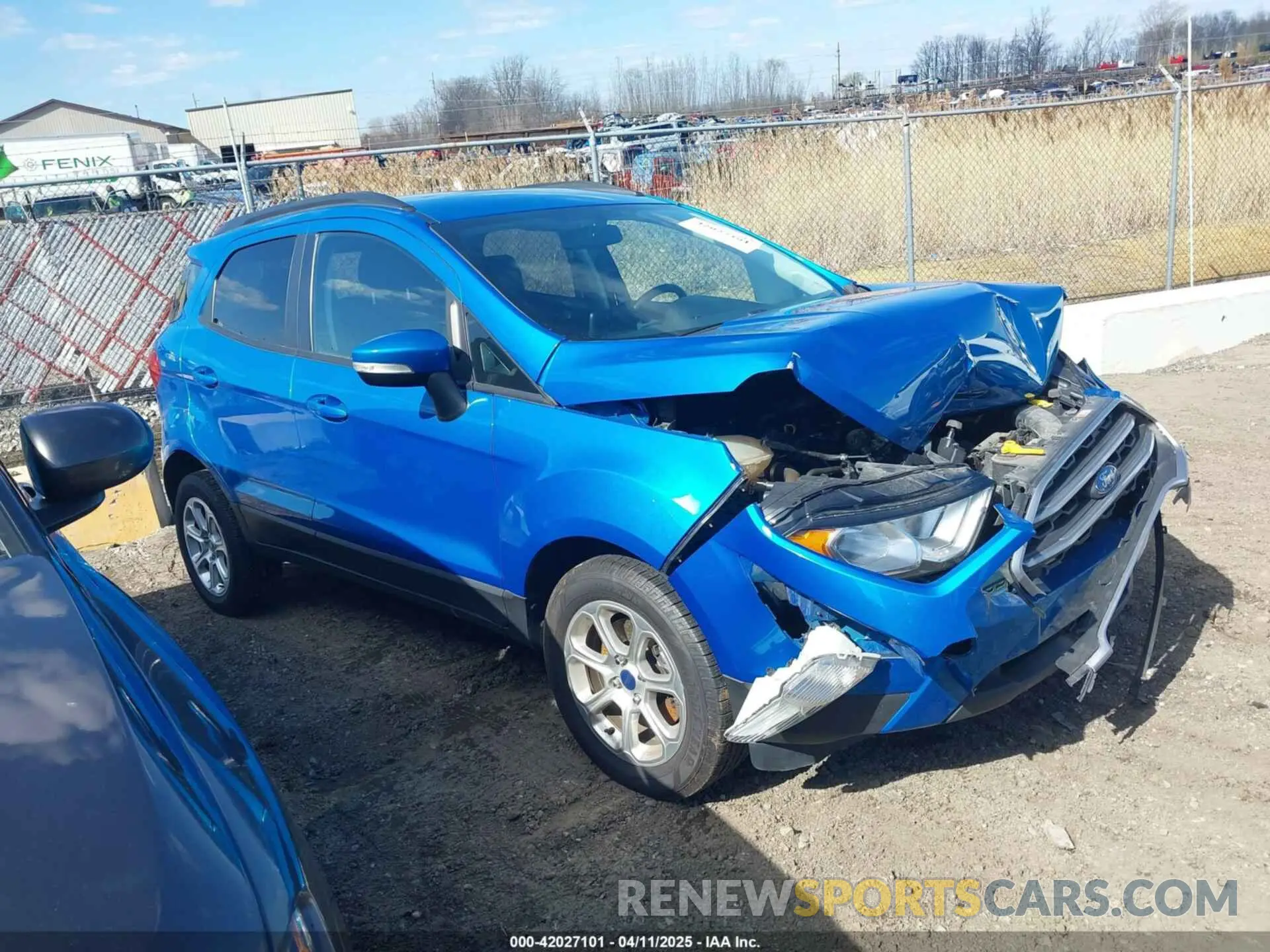 1 Photograph of a damaged car MAJ3S2GEXLC325834 FORD ECOSPORT 2020