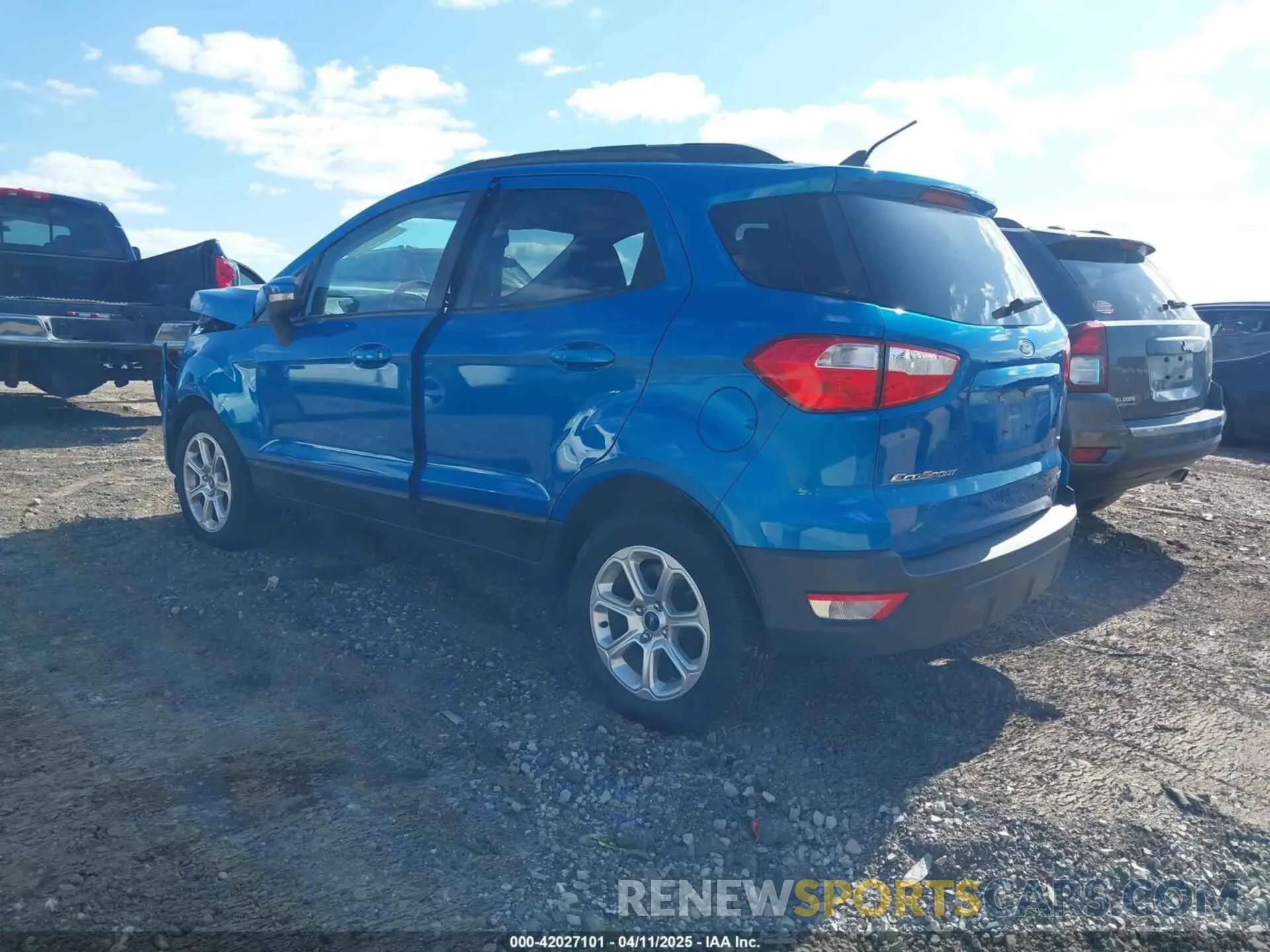 3 Photograph of a damaged car MAJ3S2GEXLC325834 FORD ECOSPORT 2020