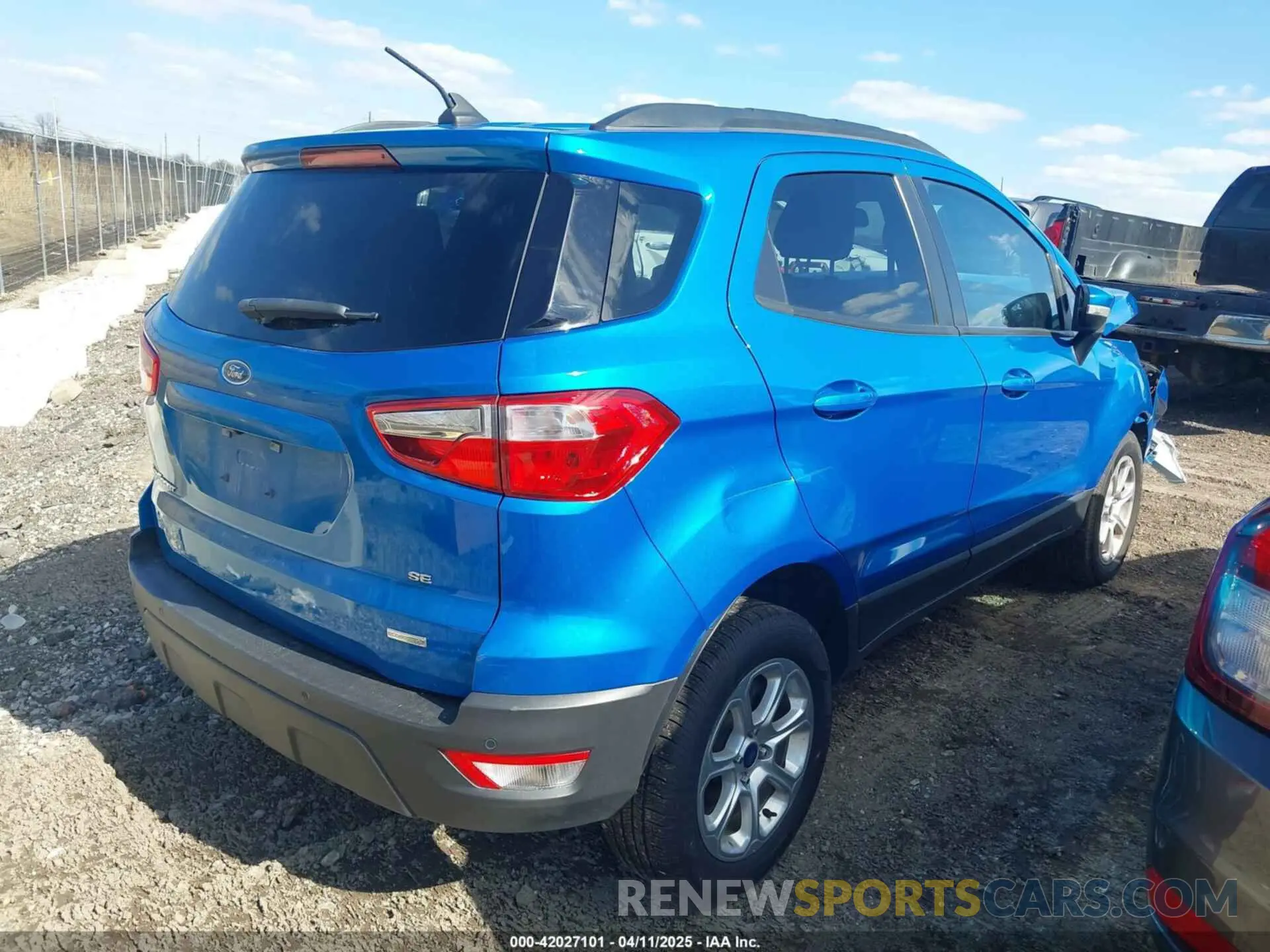 4 Photograph of a damaged car MAJ3S2GEXLC325834 FORD ECOSPORT 2020