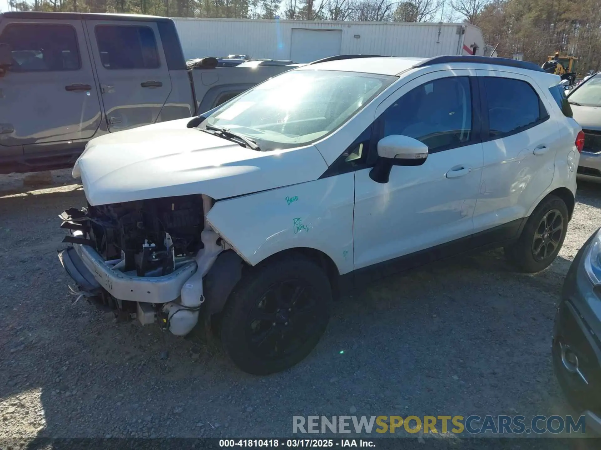 2 Фотография поврежденного автомобиля MAJ3S2GEXLC330158 FORD ECOSPORT 2020