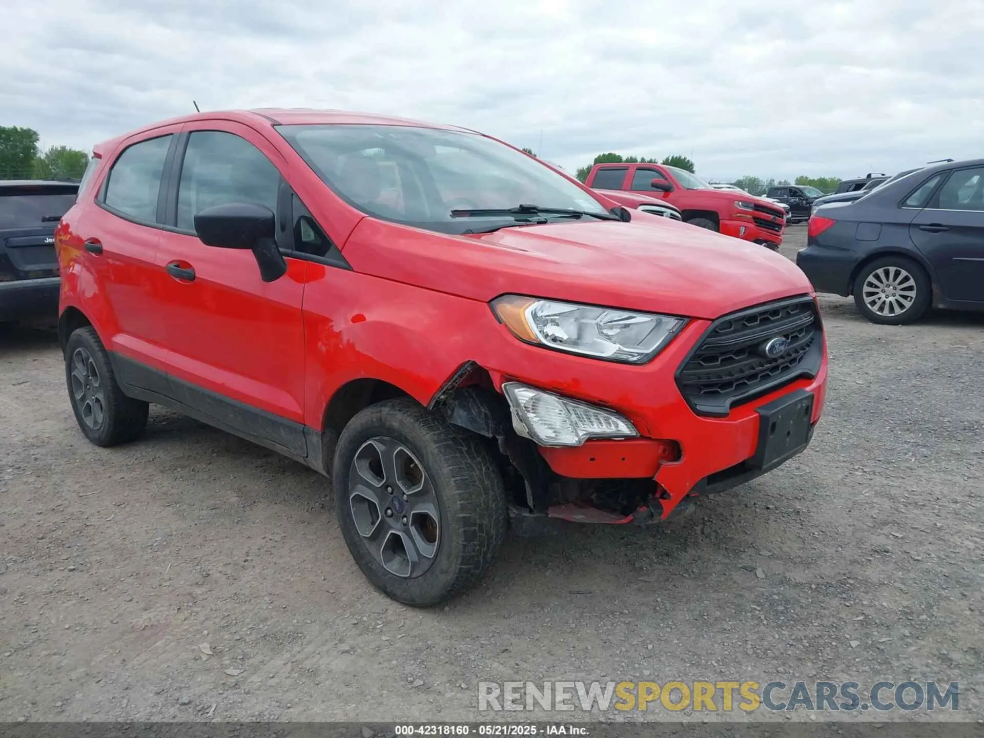 1 Photograph of a damaged car MAJ6S3FL5LC386611 FORD ECOSPORT 2020