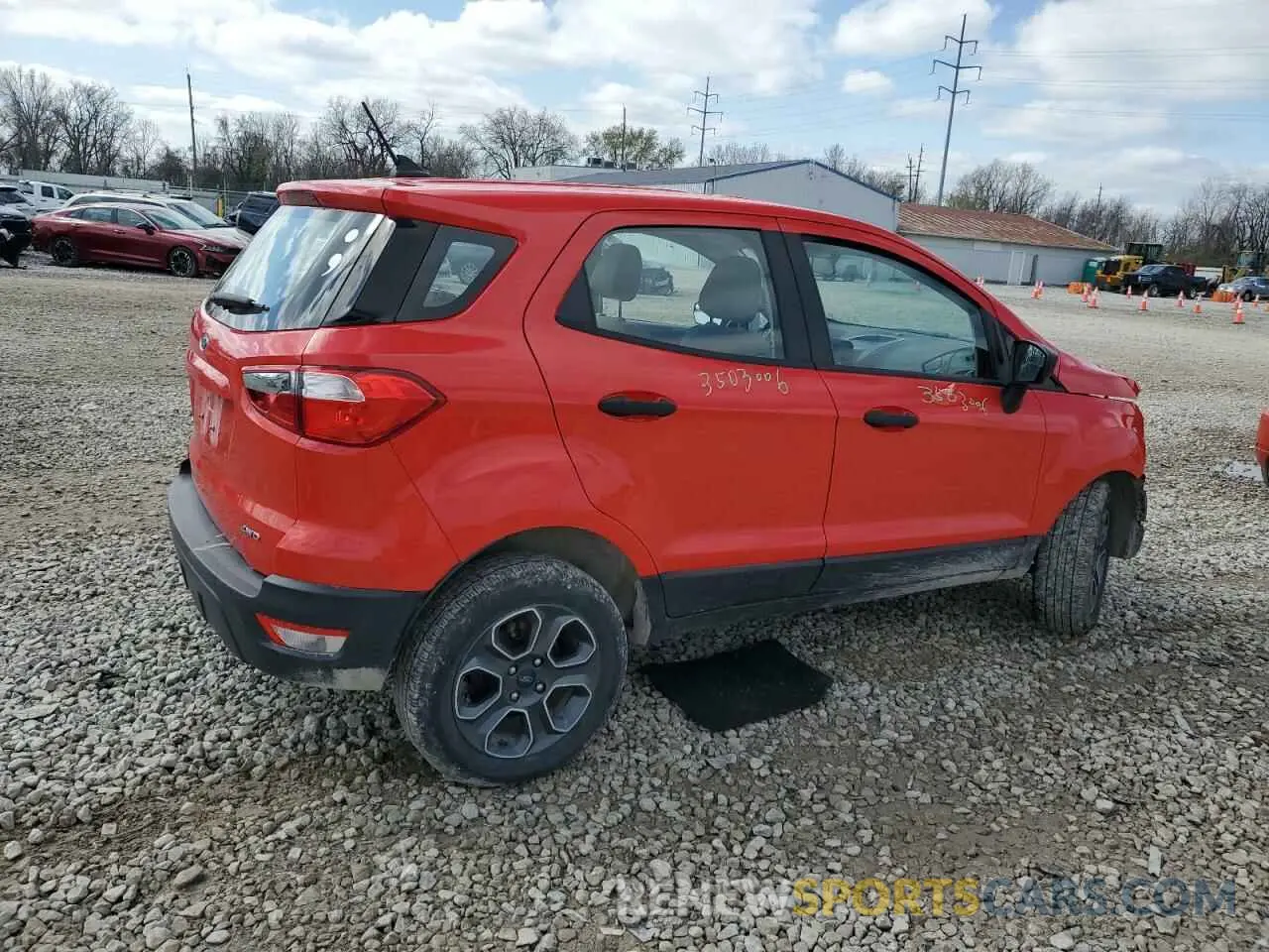 3 Photograph of a damaged car MAJ6S3FL6LC314137 FORD ECOSPORT 2020