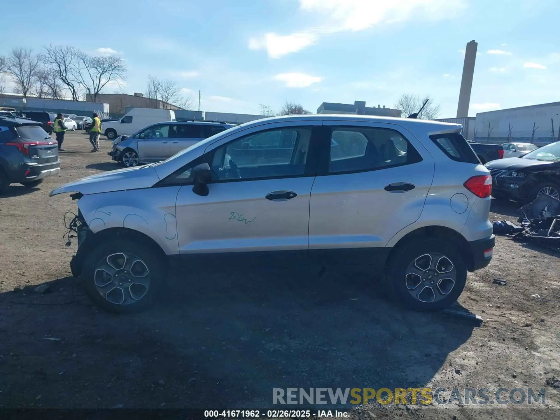 14 Photograph of a damaged car MAJ6S3FL6LC393907 FORD ECOSPORT 2020
