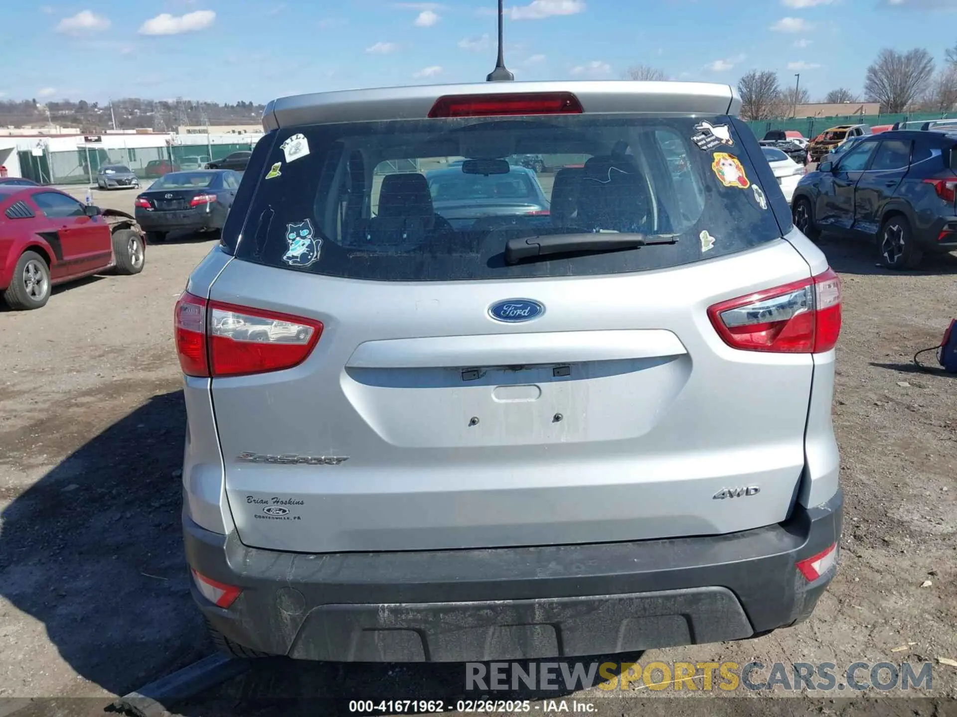 16 Photograph of a damaged car MAJ6S3FL6LC393907 FORD ECOSPORT 2020