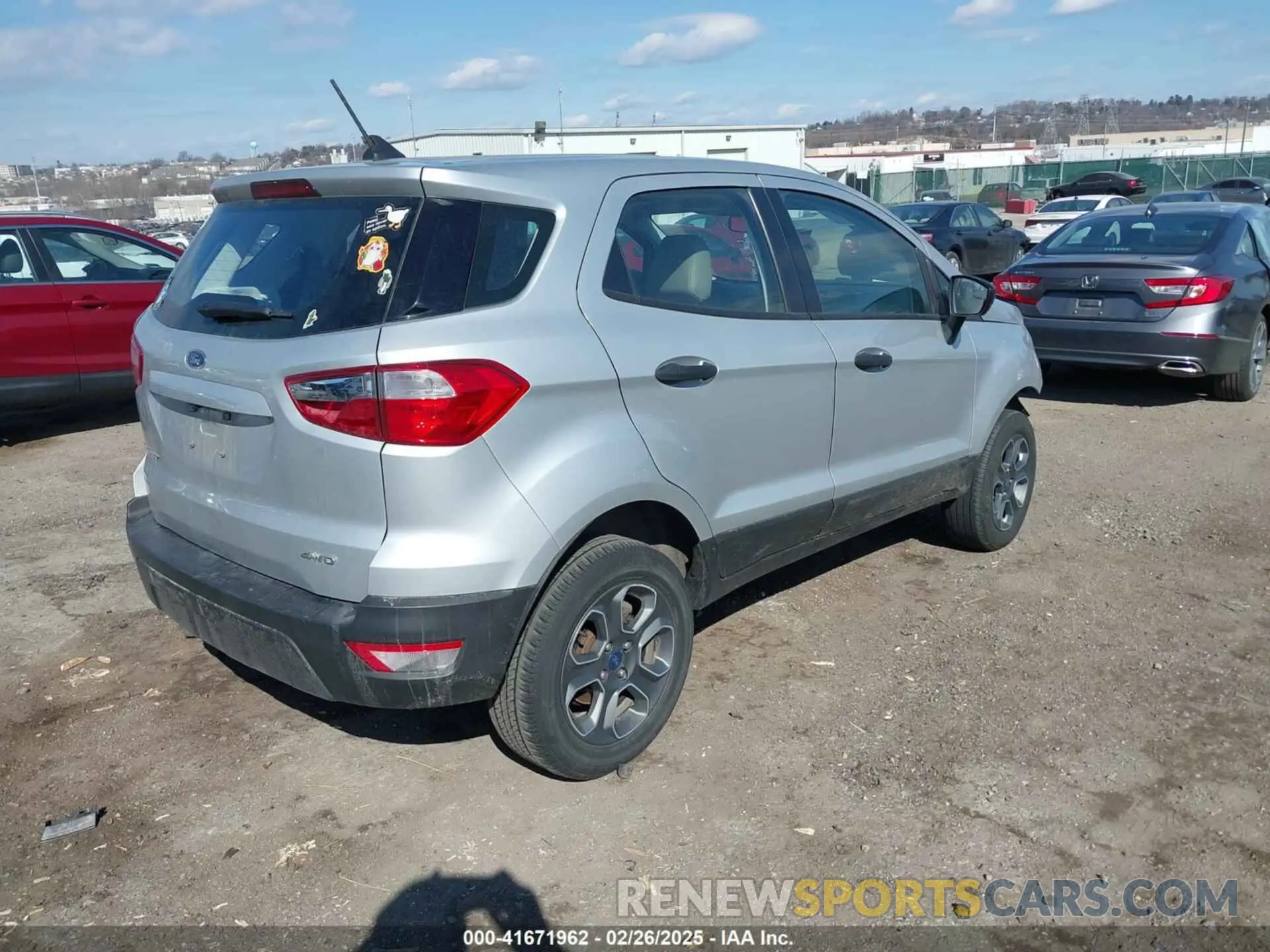 4 Photograph of a damaged car MAJ6S3FL6LC393907 FORD ECOSPORT 2020