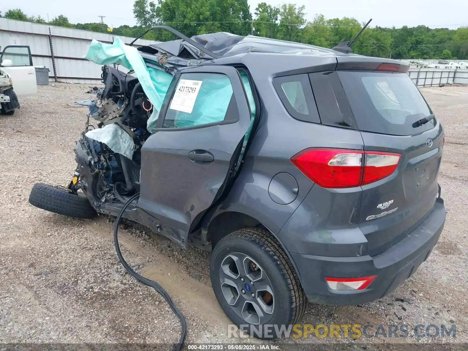3 Photograph of a damaged car MAJ6S3FL7LC387081 FORD ECOSPORT 2020