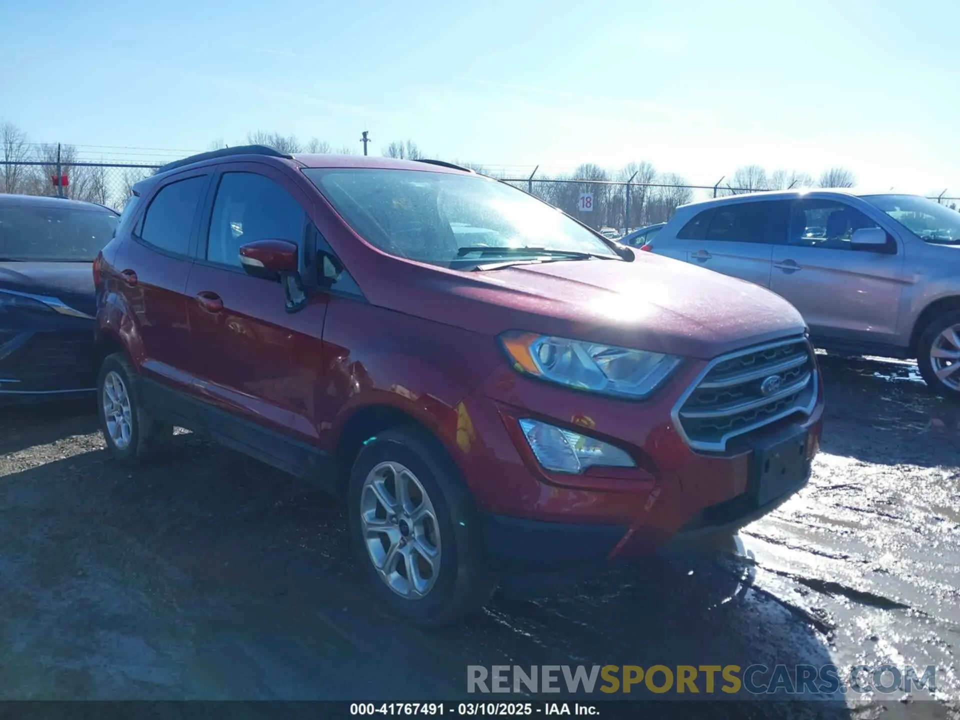 1 Фотография поврежденного автомобиля MAJ6S3GL1LC326405 FORD ECOSPORT 2020