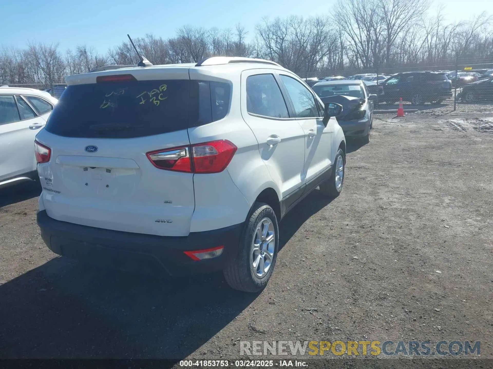 4 Photograph of a damaged car MAJ6S3GL2LC341558 FORD ECOSPORT 2020