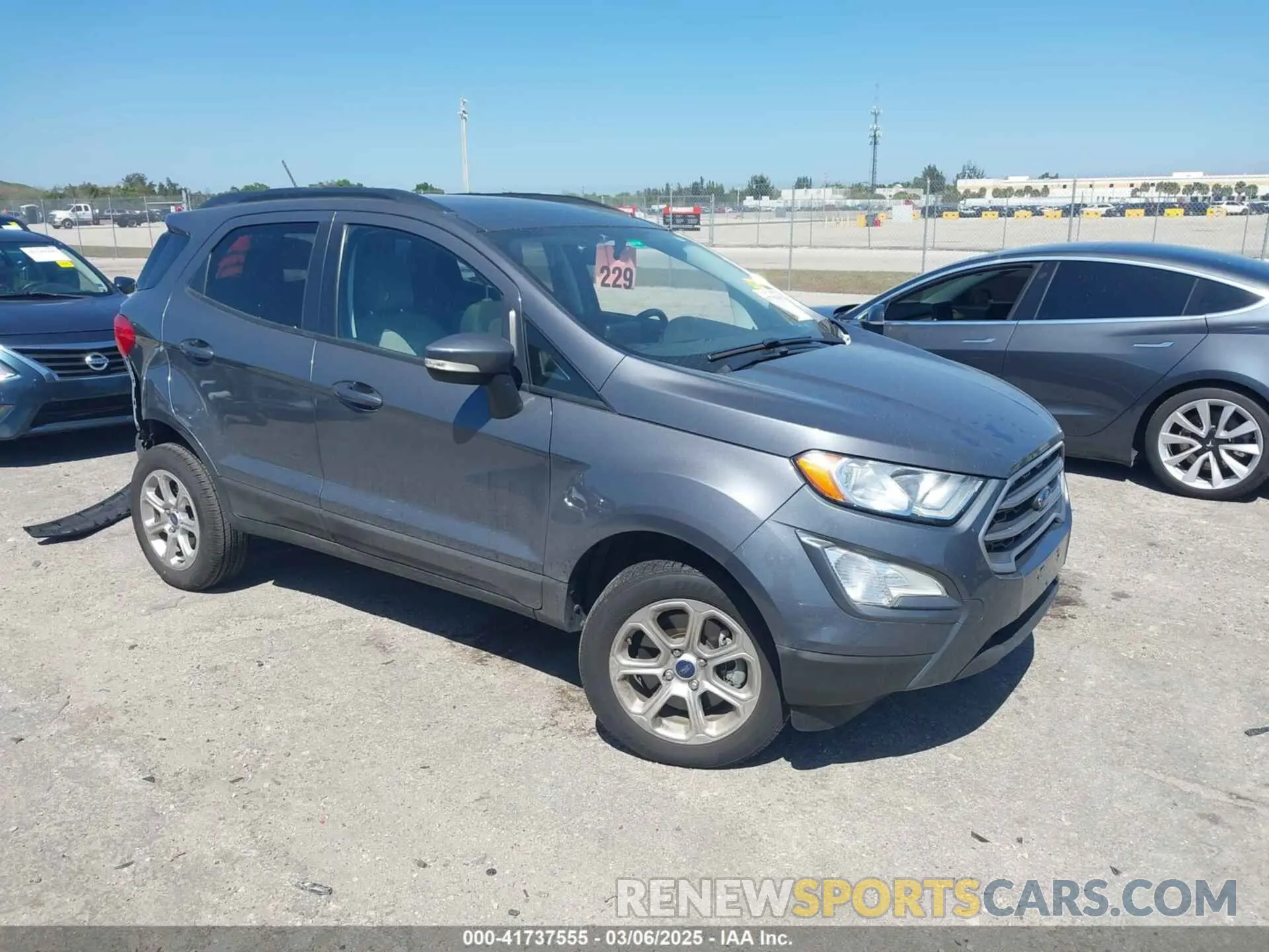 1 Photograph of a damaged car MAJ6S3GL3LC317804 FORD ECOSPORT 2020