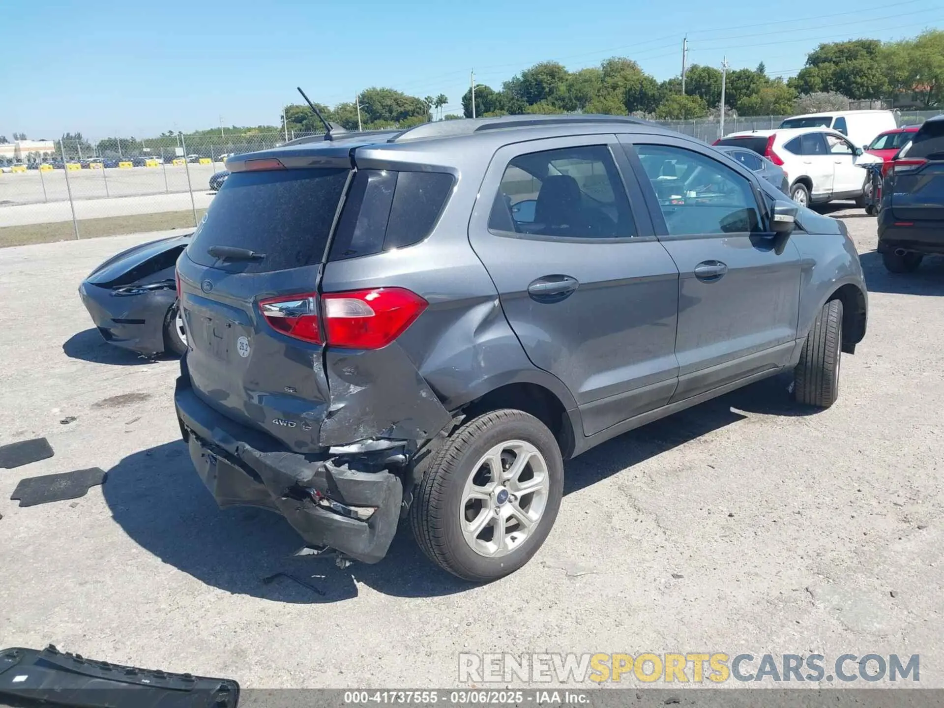 4 Photograph of a damaged car MAJ6S3GL3LC317804 FORD ECOSPORT 2020