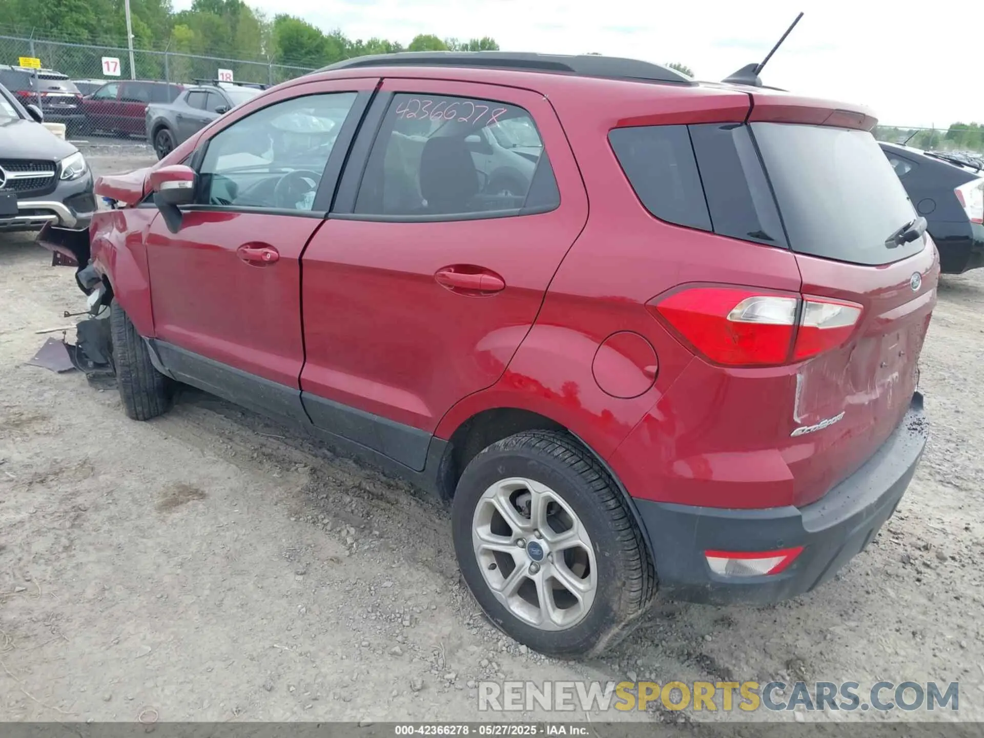3 Photograph of a damaged car MAJ6S3GL4LC357762 FORD ECOSPORT 2020