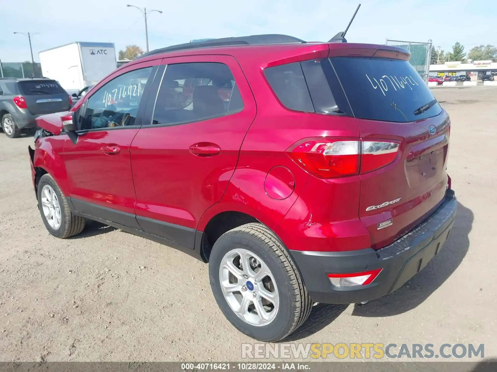 3 Photograph of a damaged car MAJ6S3GL5LC324432 FORD ECOSPORT 2020