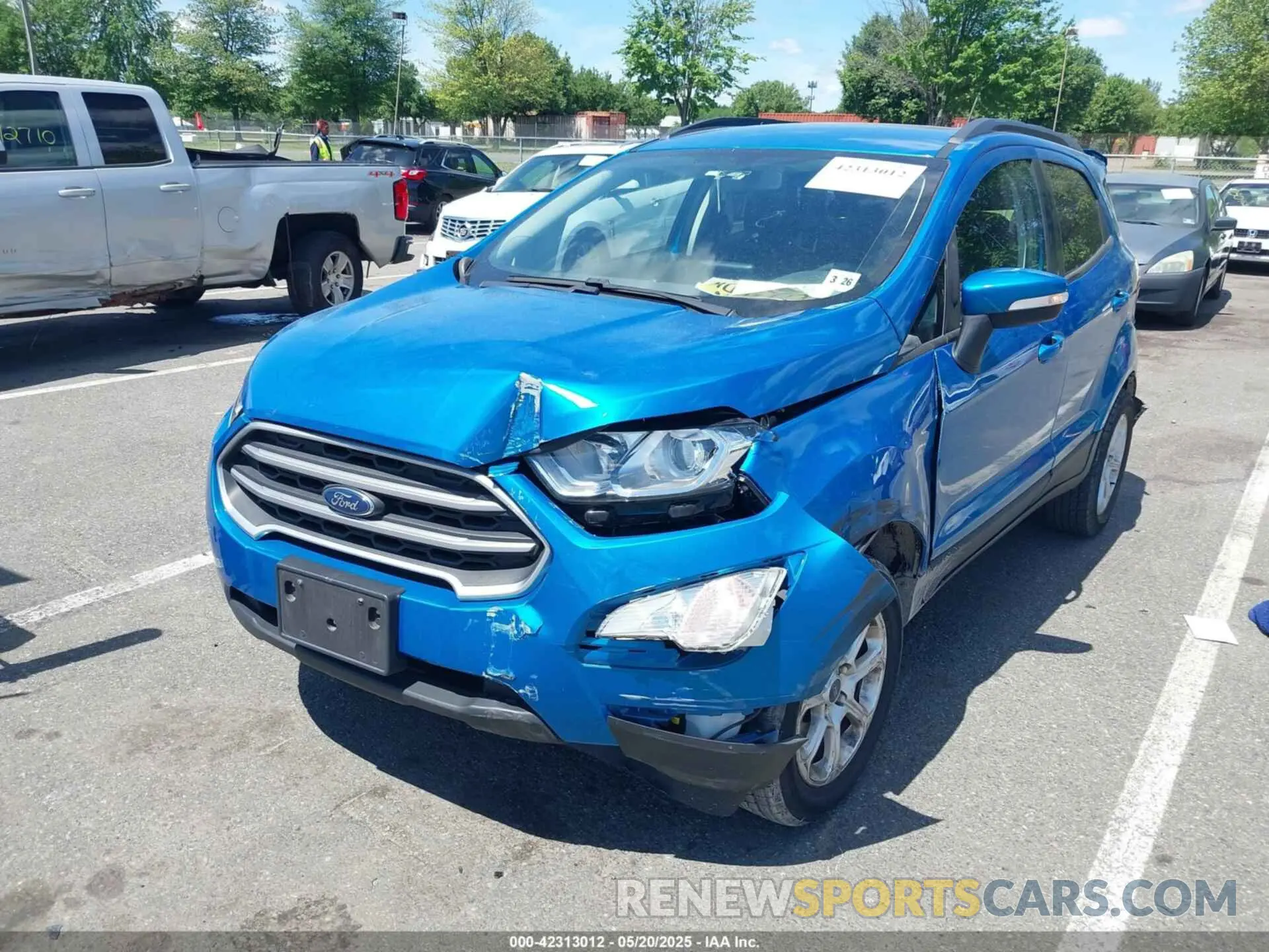 2 Фотография поврежденного автомобиля MAJ6S3GL5LC336693 FORD ECOSPORT 2020