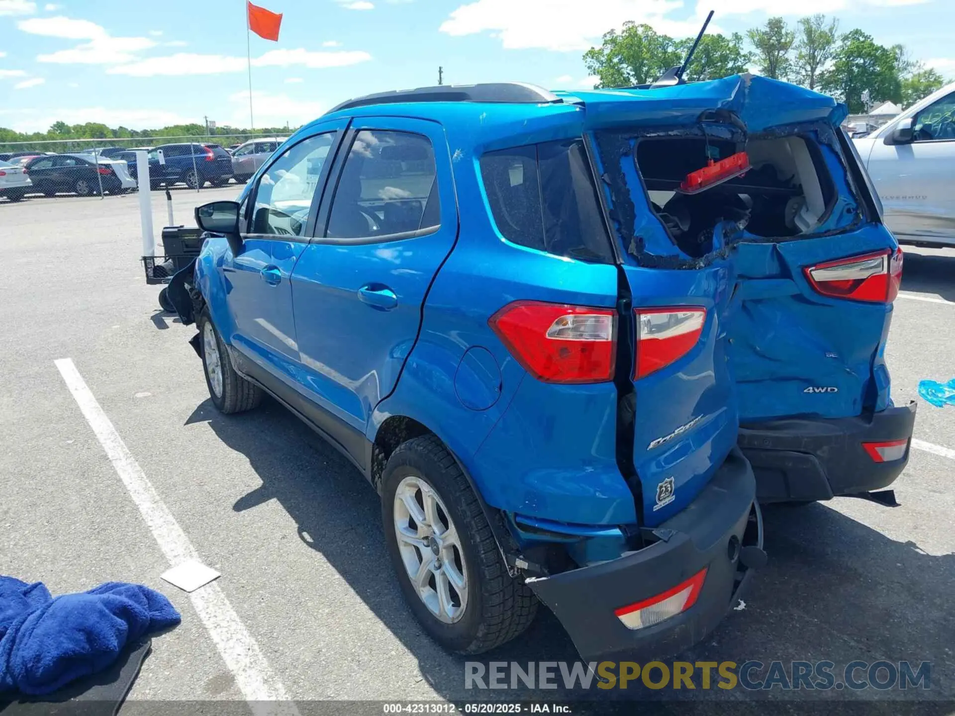 3 Фотография поврежденного автомобиля MAJ6S3GL5LC336693 FORD ECOSPORT 2020