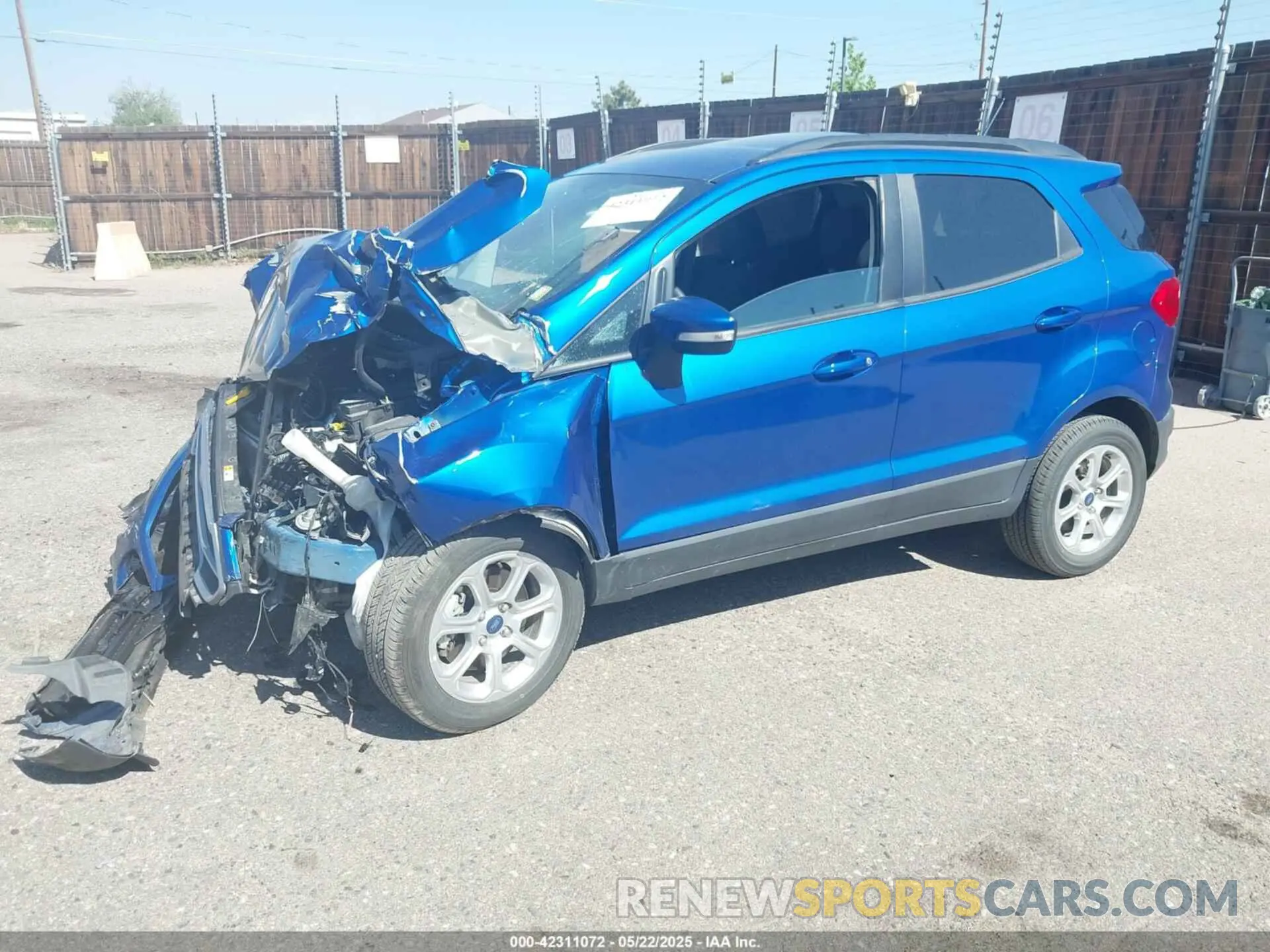 2 Photograph of a damaged car MAJ6S3GL6LC321572 FORD ECOSPORT 2020