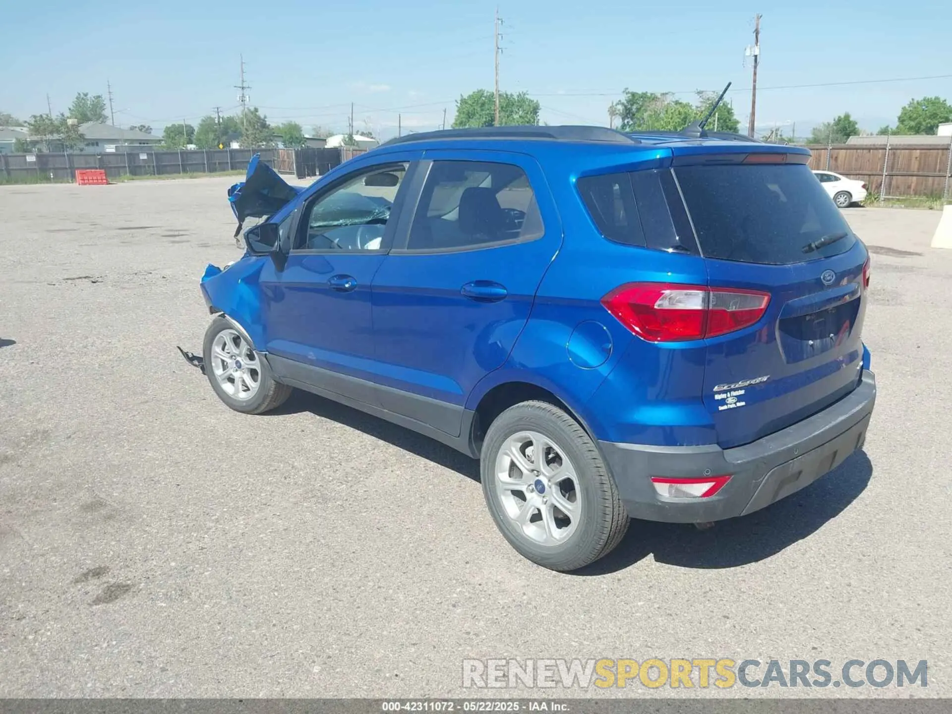 3 Photograph of a damaged car MAJ6S3GL6LC321572 FORD ECOSPORT 2020