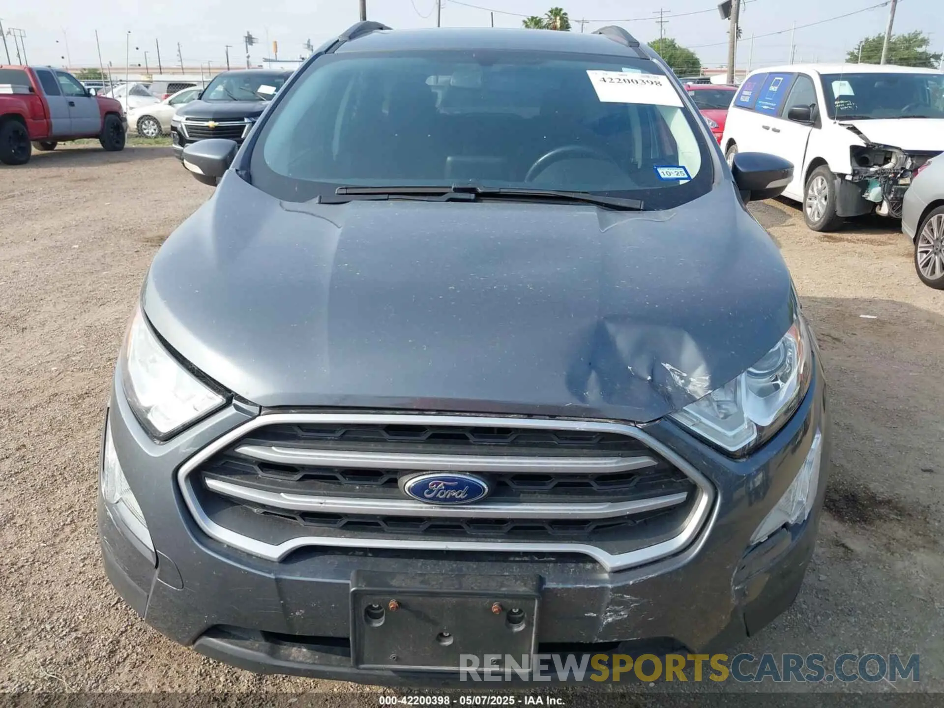 6 Photograph of a damaged car MAJ6S3GL7LC324710 FORD ECOSPORT 2020