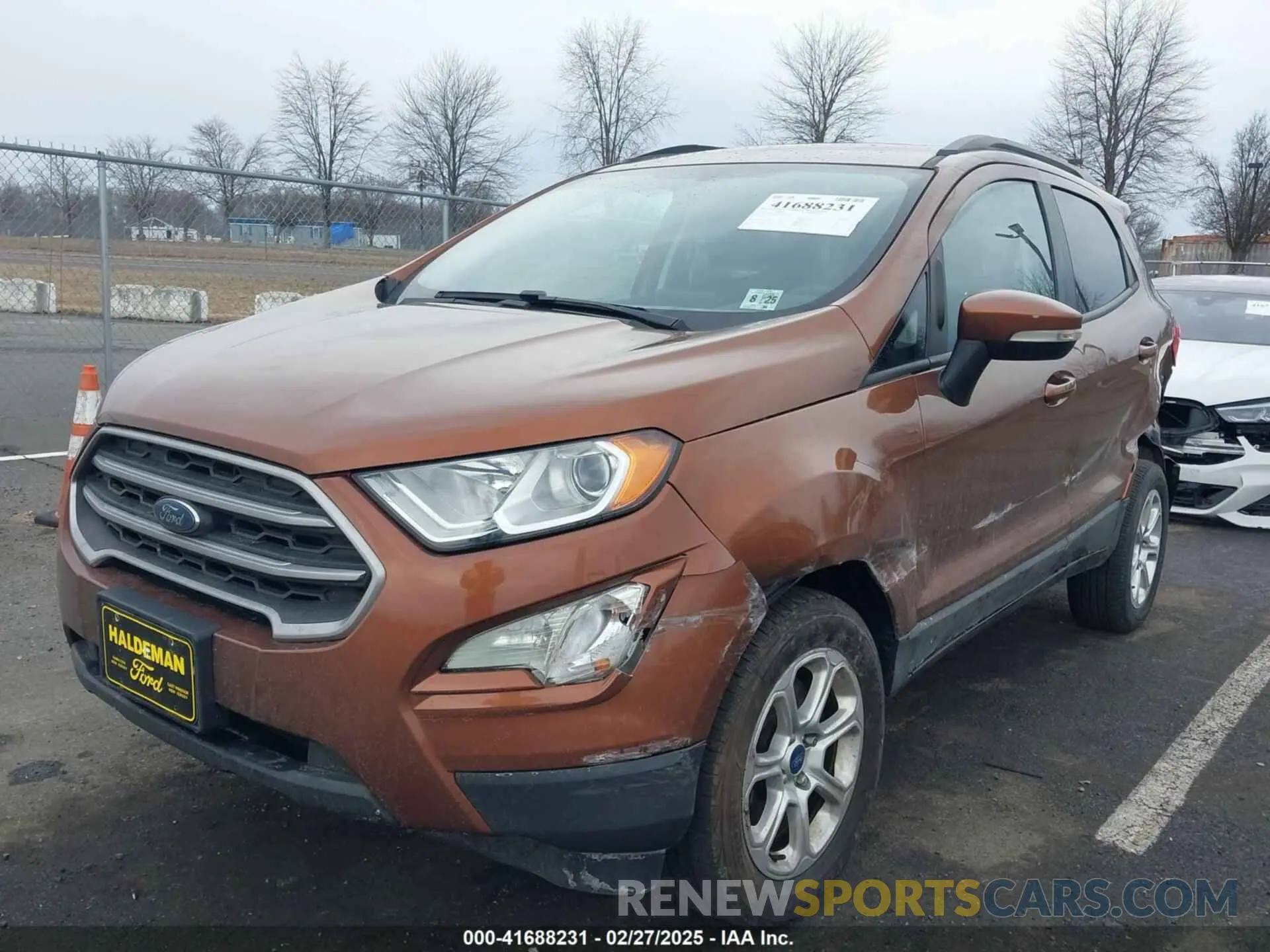 2 Фотография поврежденного автомобиля MAJ6S3GL7LC366150 FORD ECOSPORT 2020