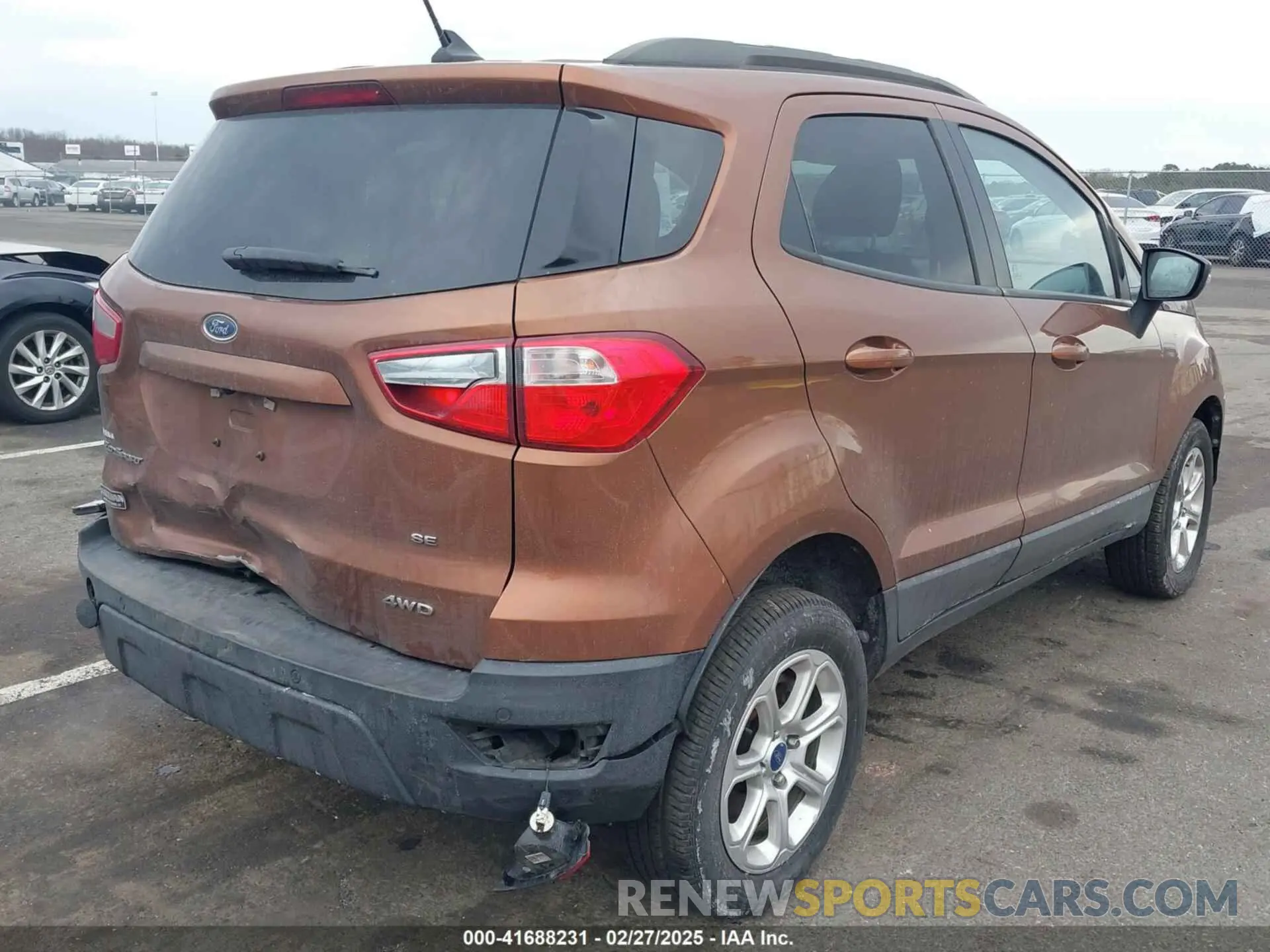 4 Фотография поврежденного автомобиля MAJ6S3GL7LC366150 FORD ECOSPORT 2020