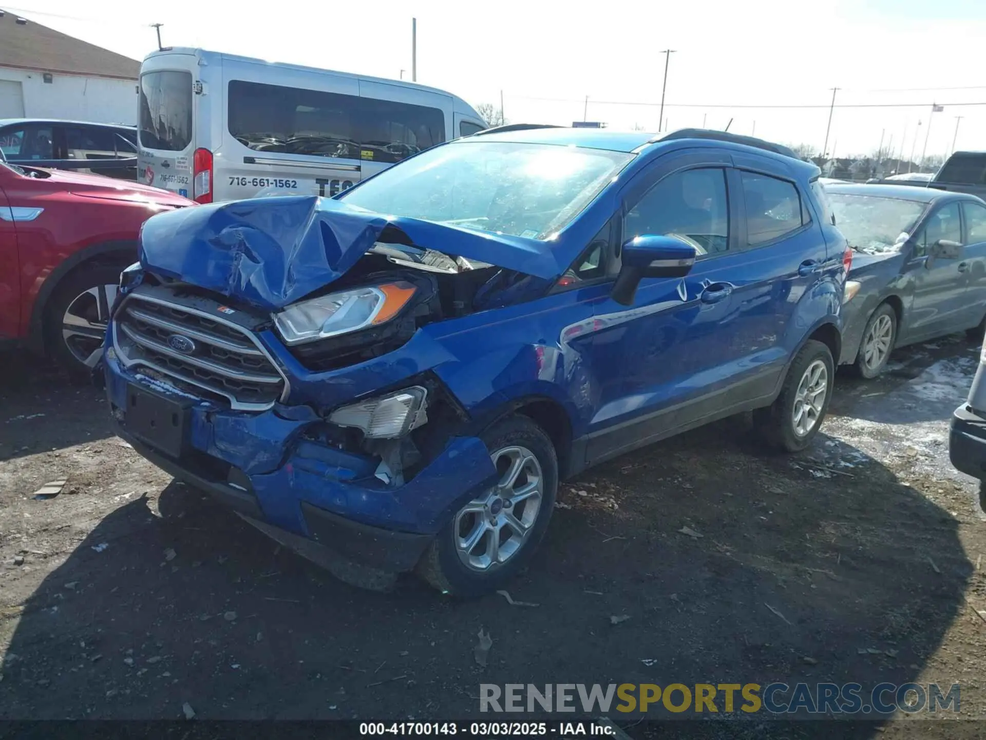 2 Photograph of a damaged car MAJ6S3GL8LC329284 FORD ECOSPORT 2020