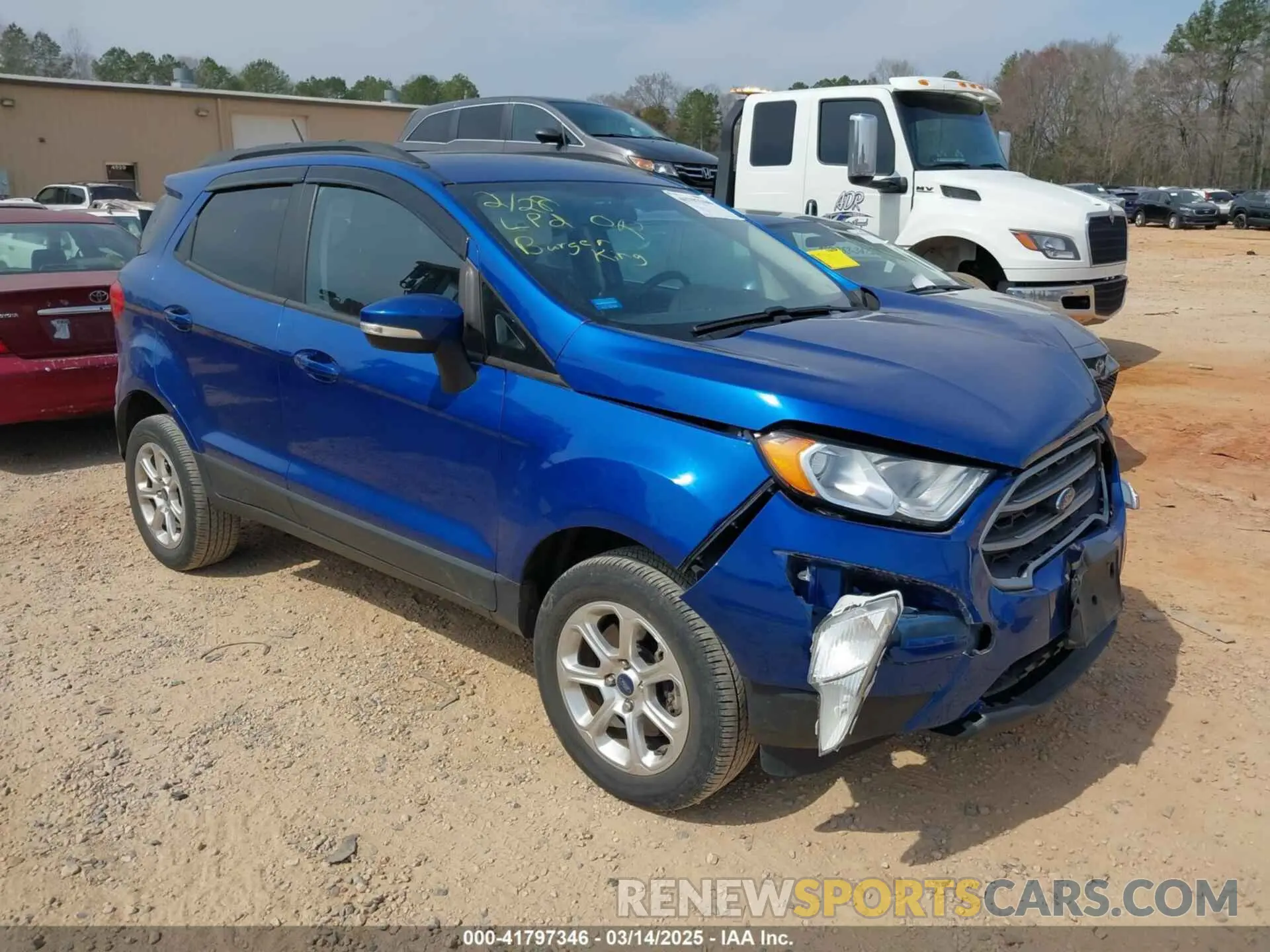 1 Фотография поврежденного автомобиля MAJ6S3GL9LC391034 FORD ECOSPORT 2020