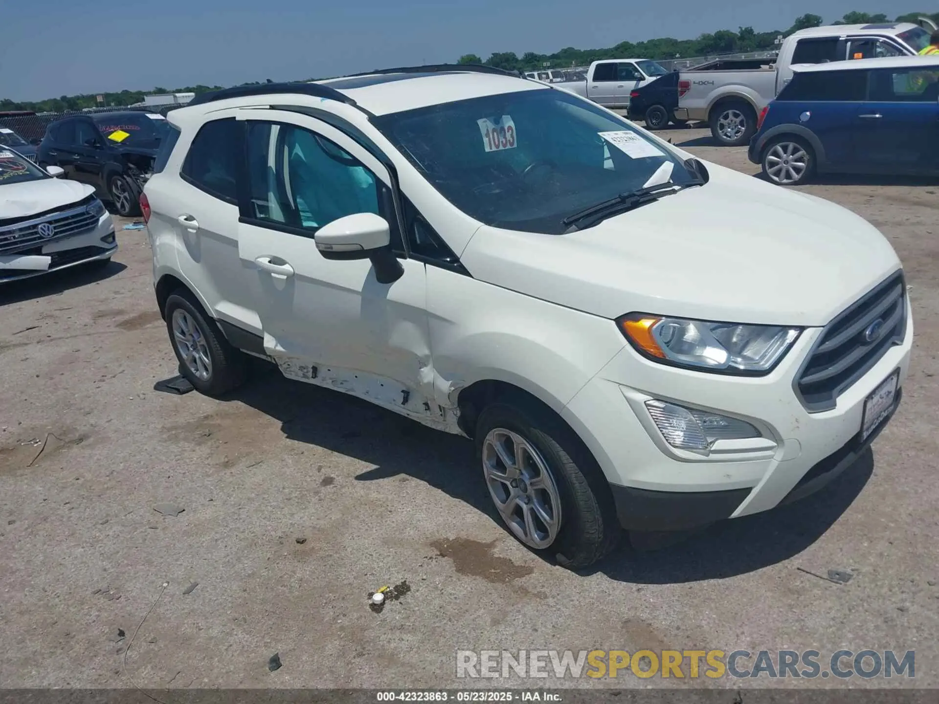 1 Photograph of a damaged car MAJ6S3GLXLC344921 FORD ECOSPORT 2020