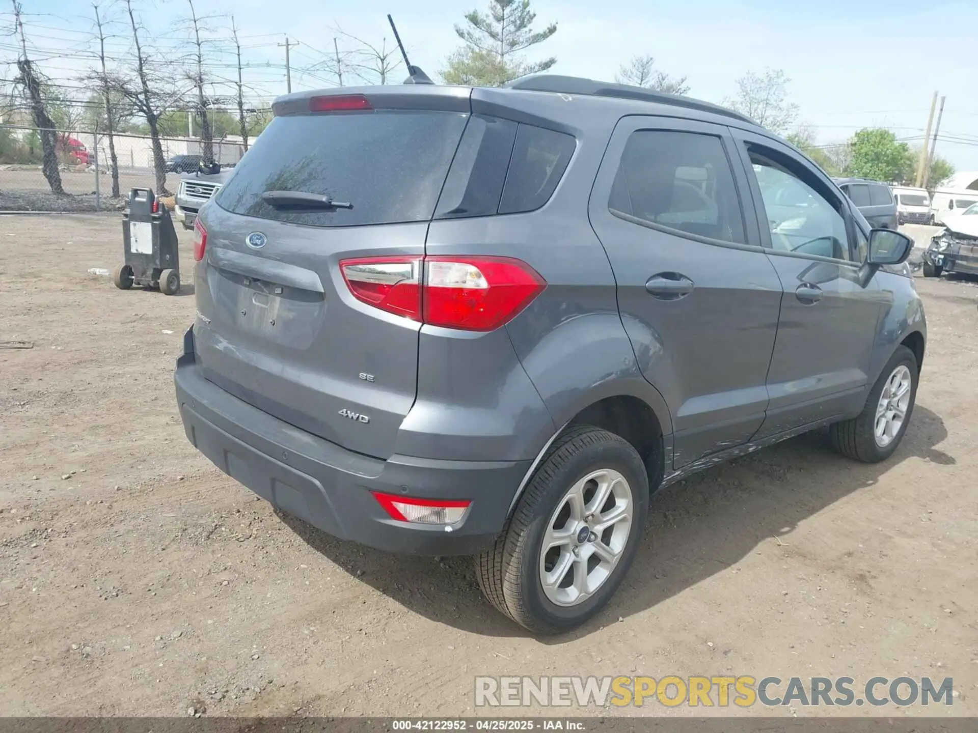 4 Photograph of a damaged car MAJ6S3GLXLC361623 FORD ECOSPORT 2020