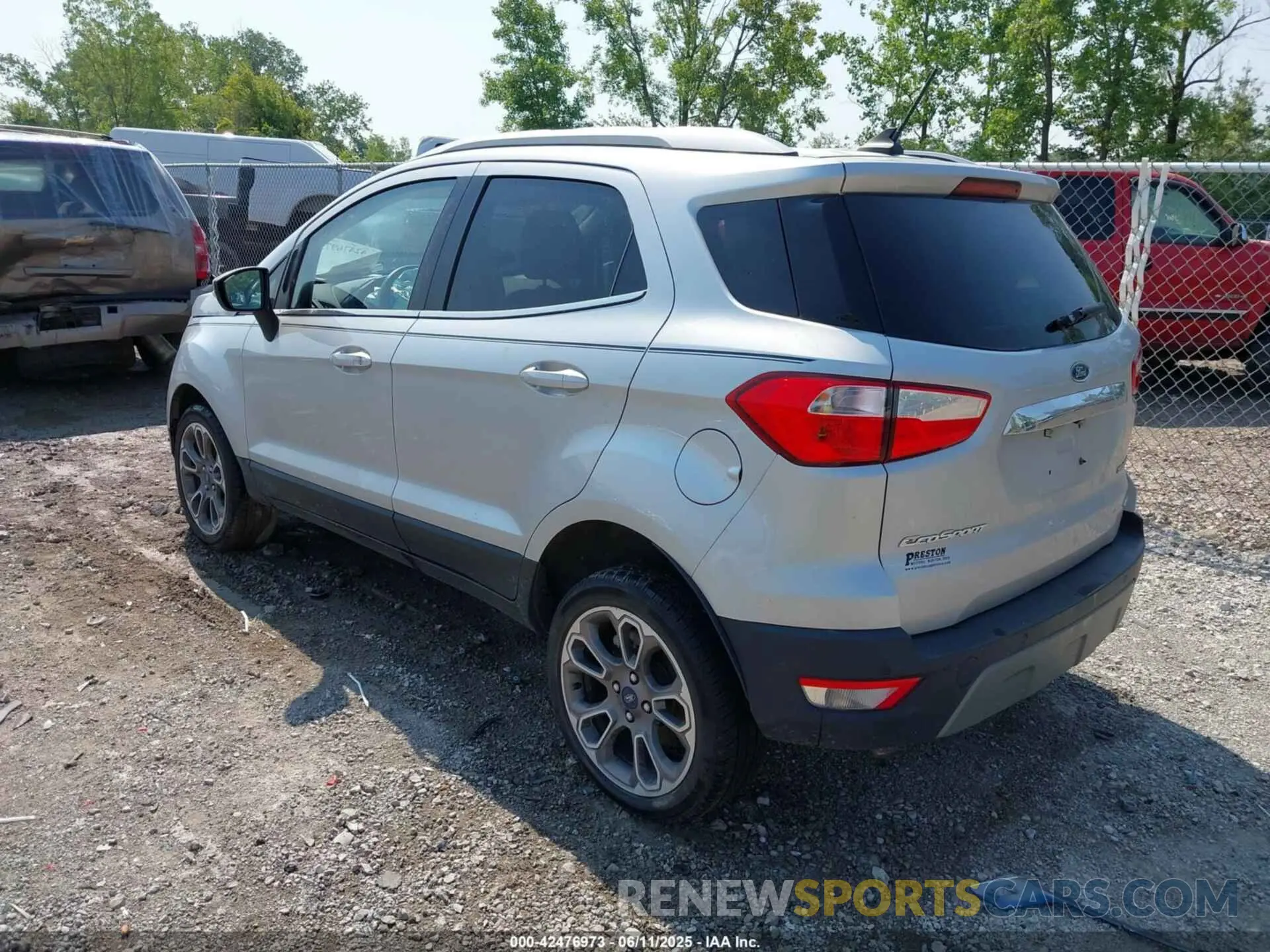 3 Photograph of a damaged car MAJ6S3KL4LC357140 FORD ECOSPORT 2020