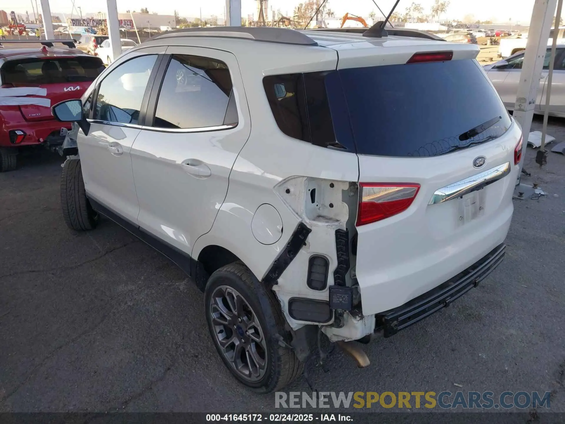 3 Photograph of a damaged car MAJ6S3KL4LC362340 FORD ECOSPORT 2020