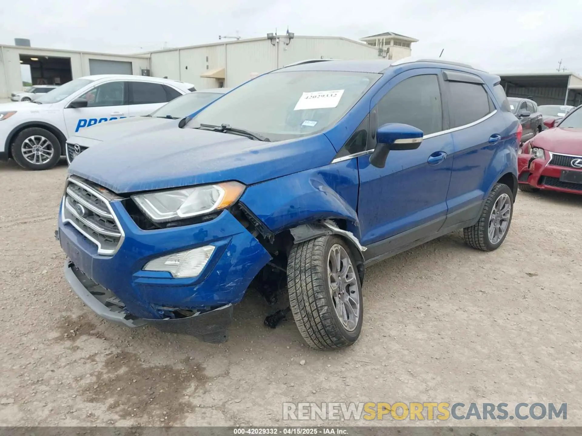 2 Фотография поврежденного автомобиля MAJ6S3KL5LC313843 FORD ECOSPORT 2020