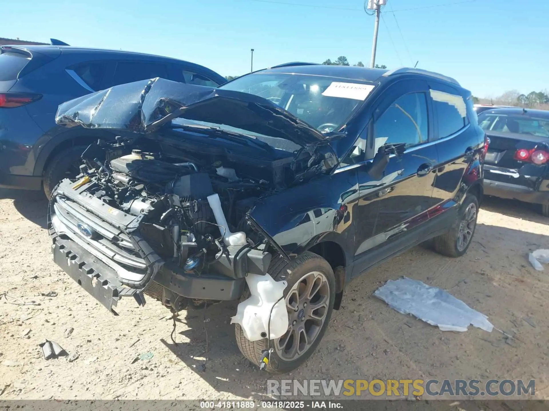 2 Фотография поврежденного автомобиля MAJ6S3KL5LC391538 FORD ECOSPORT 2020