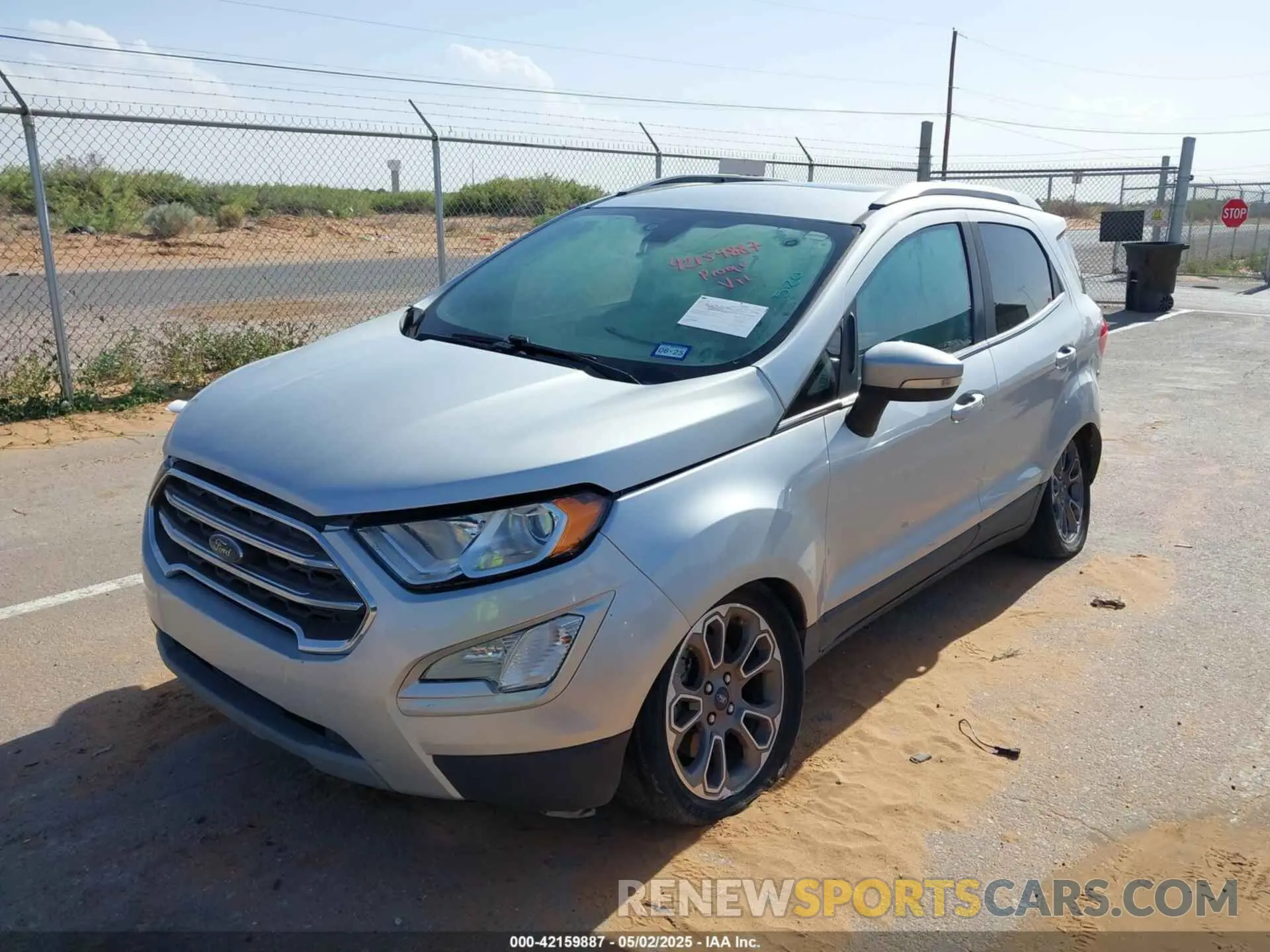 2 Photograph of a damaged car MAJ6S3KLXLC323817 FORD ECOSPORT 2020