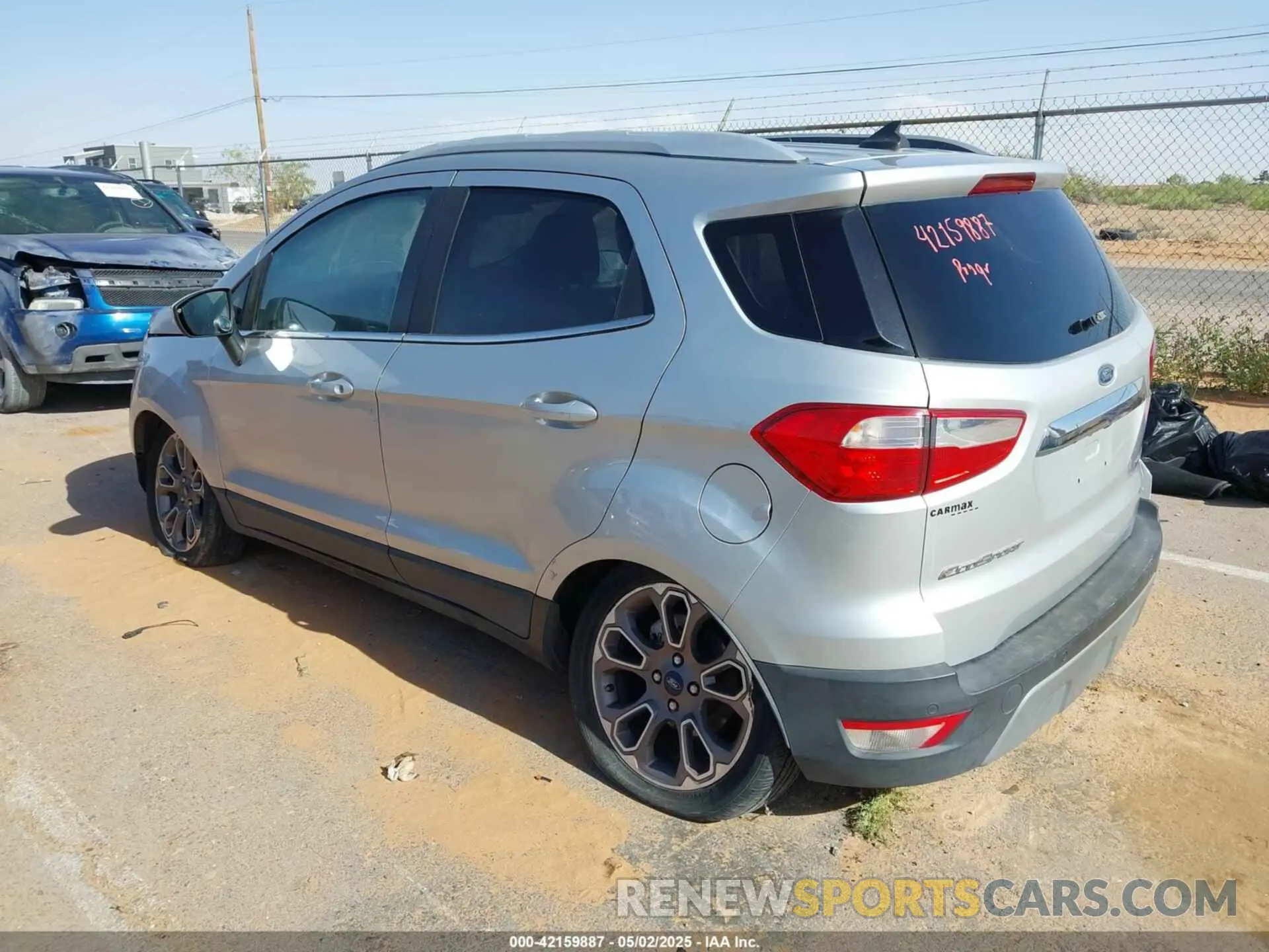 3 Photograph of a damaged car MAJ6S3KLXLC323817 FORD ECOSPORT 2020
