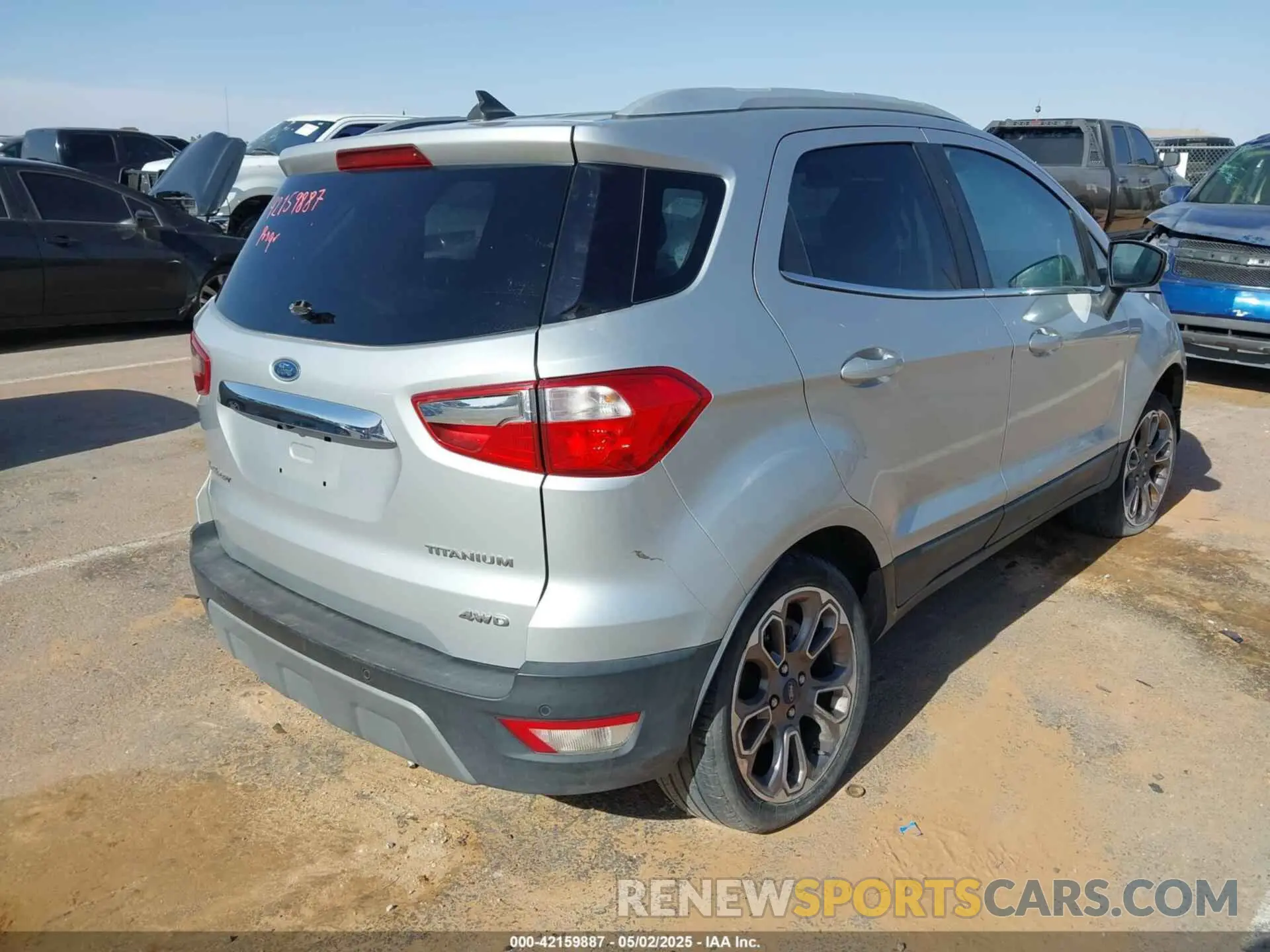 4 Photograph of a damaged car MAJ6S3KLXLC323817 FORD ECOSPORT 2020