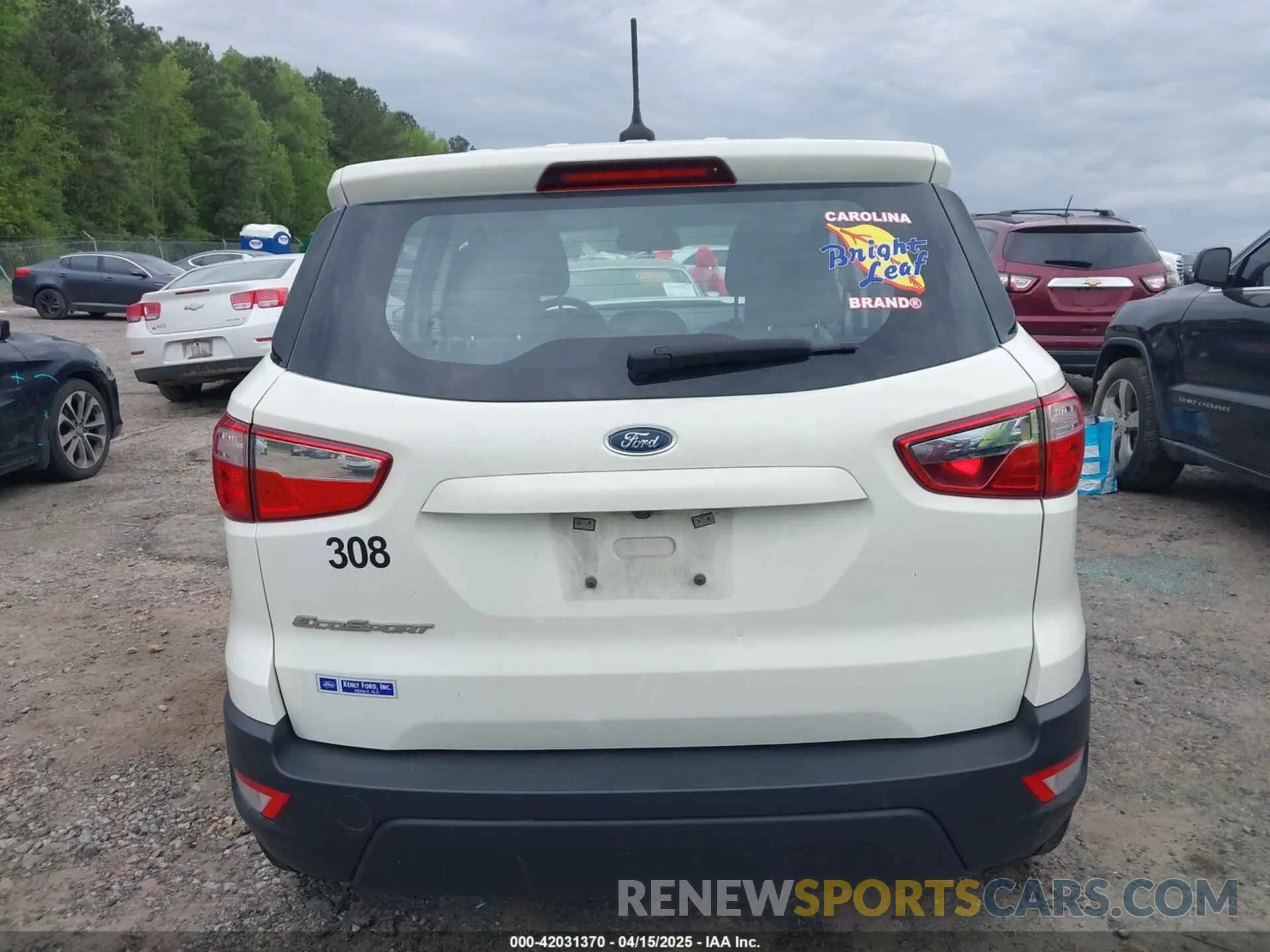 16 Photograph of a damaged car MAJ3S2FE1MC438364 FORD ECOSPORT 2021