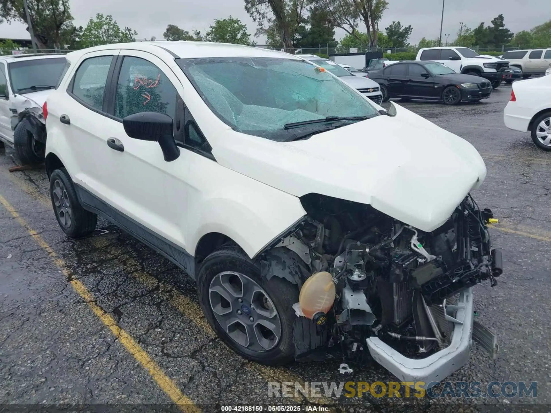 1 Фотография поврежденного автомобиля MAJ3S2FE2MC435361 FORD ECOSPORT 2021