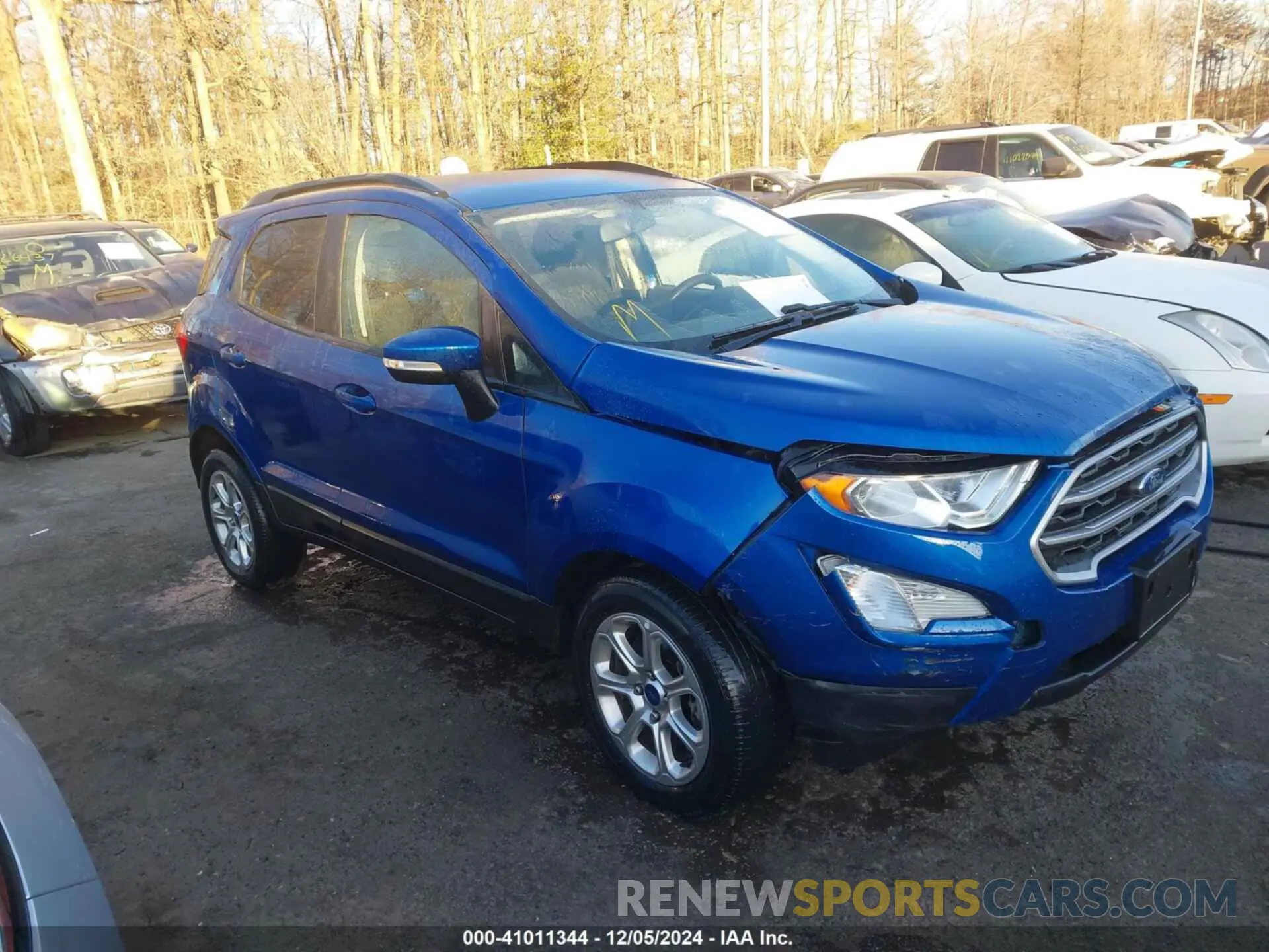 1 Фотография поврежденного автомобиля MAJ3S2GE1MC436841 FORD ECOSPORT 2021