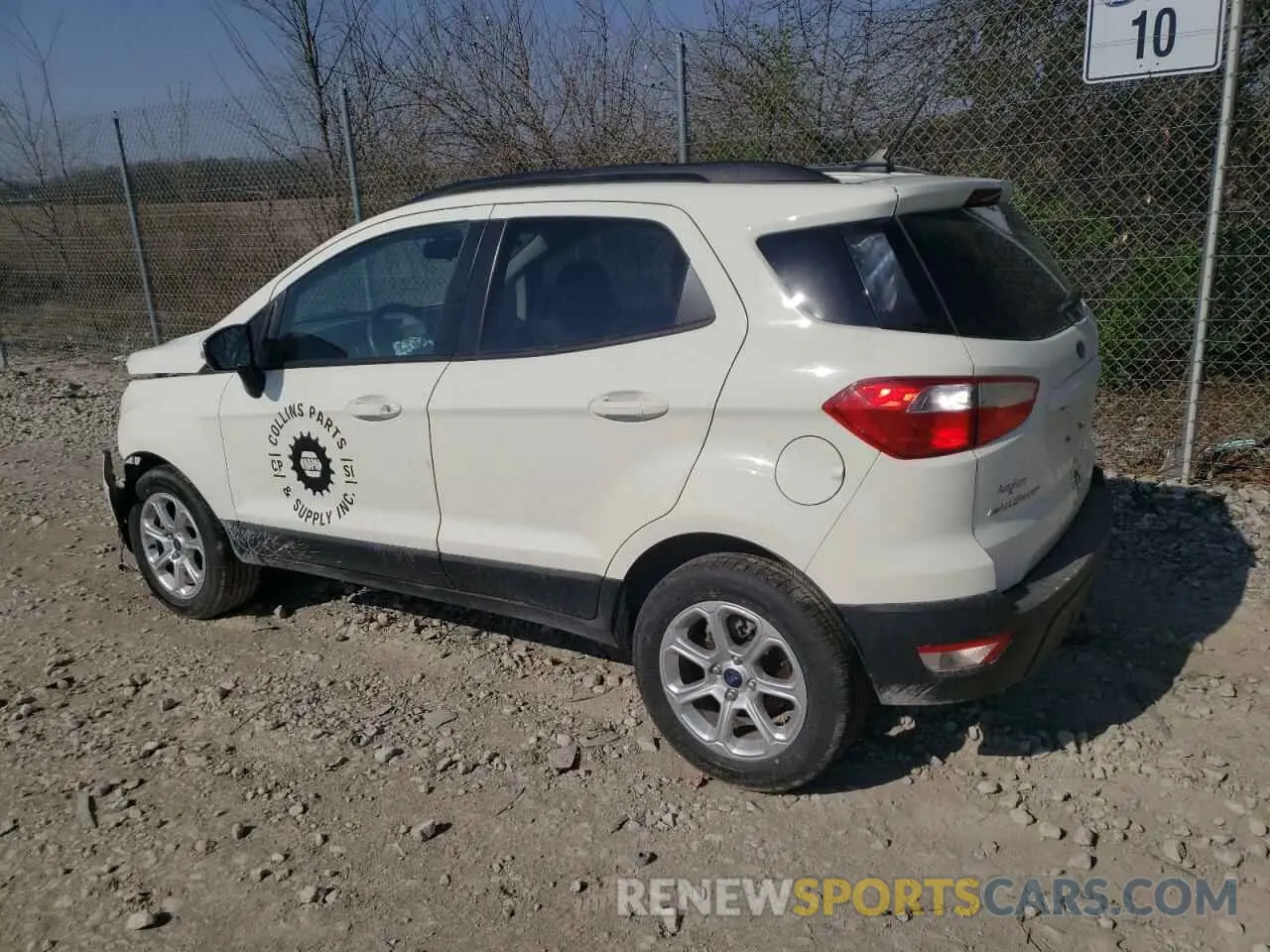 2 Фотография поврежденного автомобиля MAJ3S2GE3MC455603 FORD ECOSPORT 2021