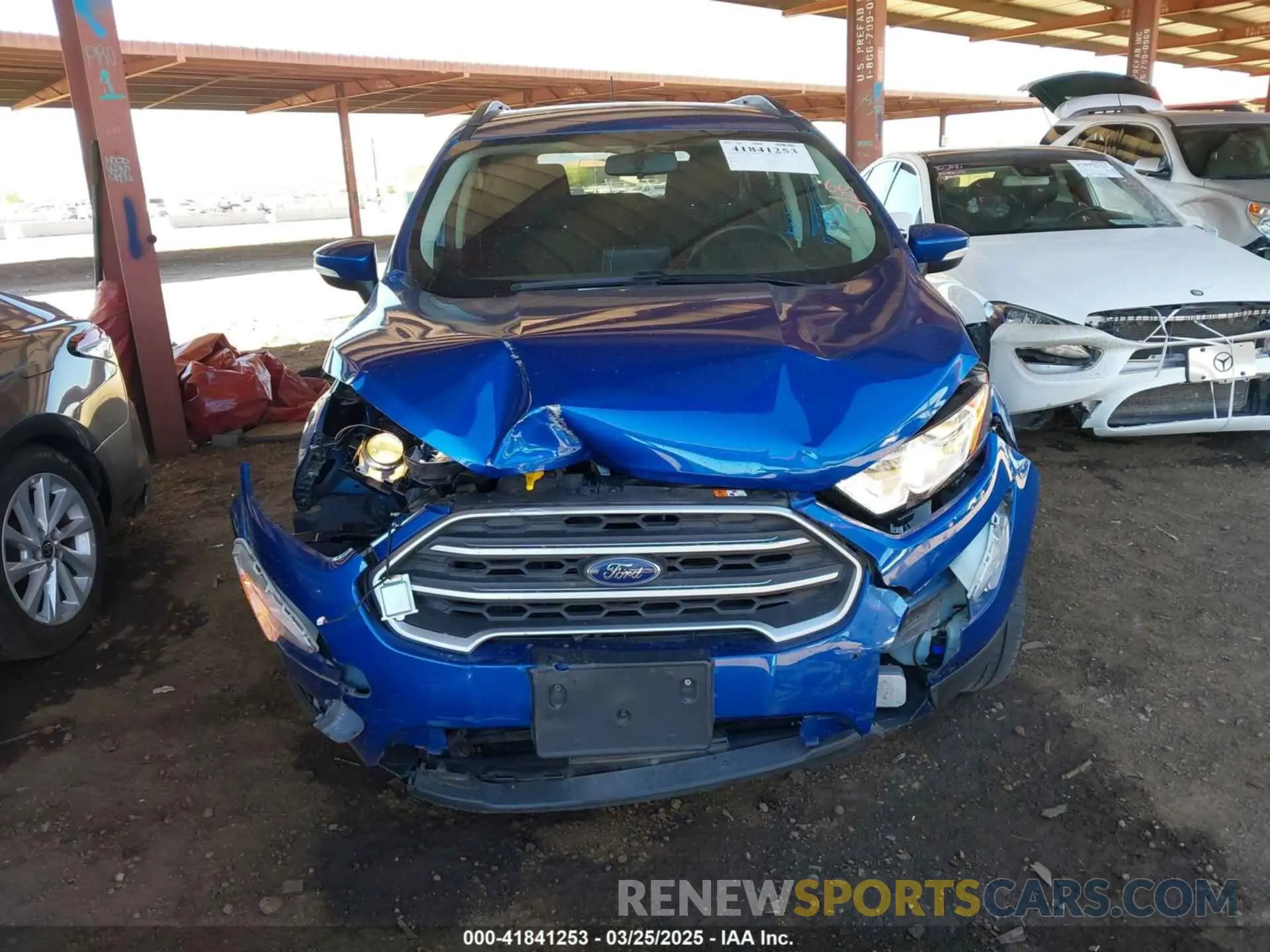 6 Фотография поврежденного автомобиля MAJ3S2GE4MC445646 FORD ECOSPORT 2021