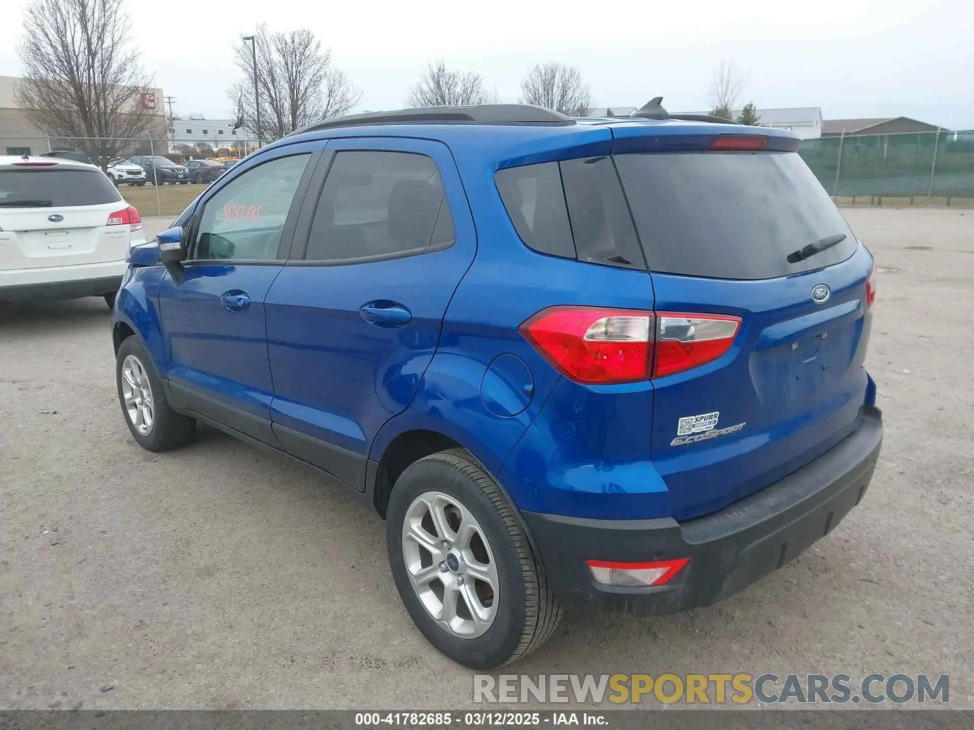 3 Photograph of a damaged car MAJ3S2GE7MC446256 FORD ECOSPORT 2021