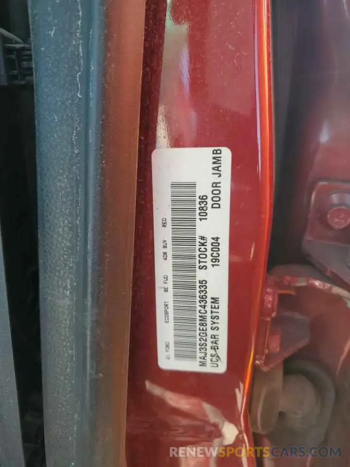 13 Фотография поврежденного автомобиля MAJ3S2GE8MC436335 FORD ECOSPORT 2021