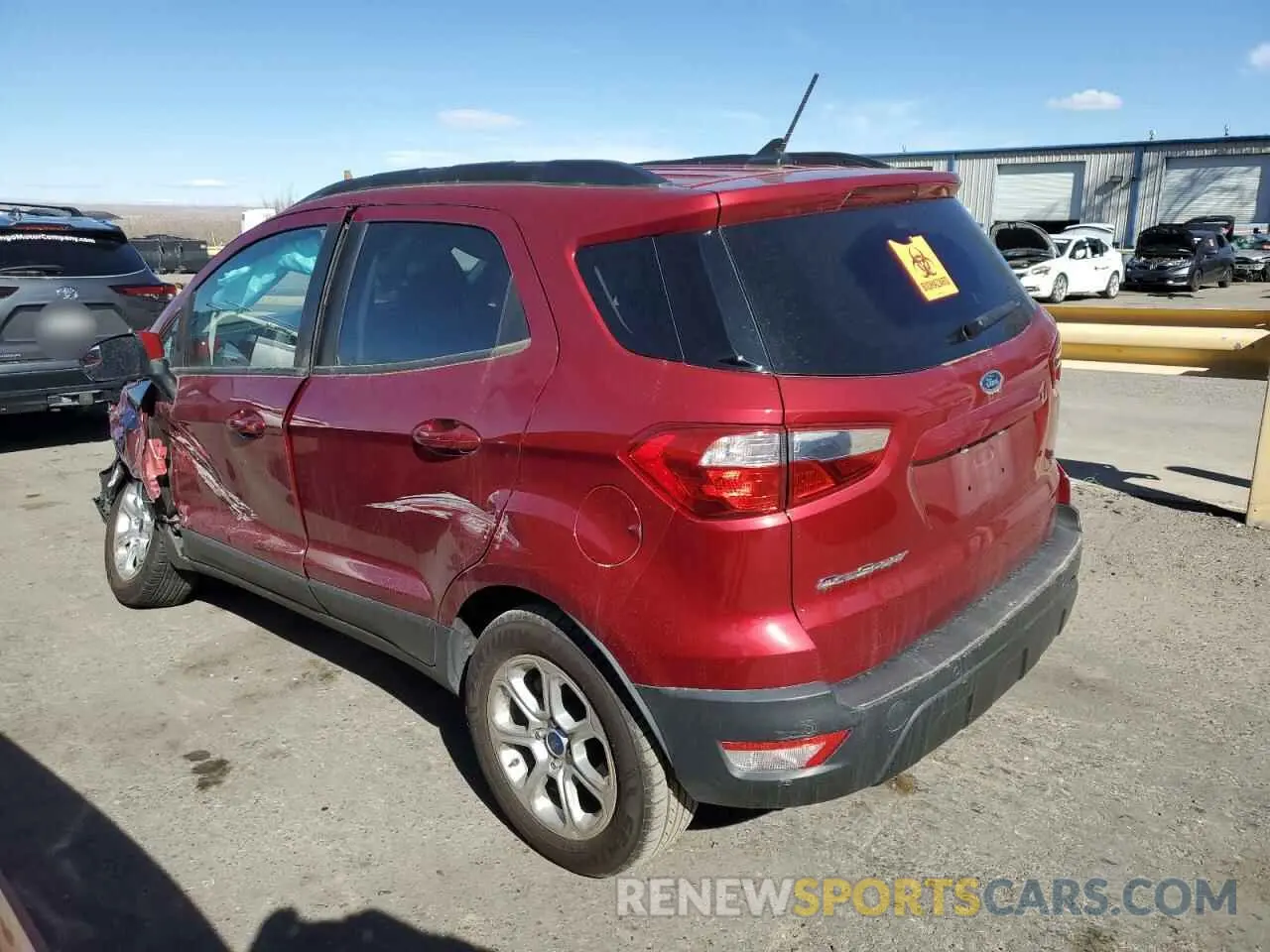 2 Фотография поврежденного автомобиля MAJ3S2GE8MC436335 FORD ECOSPORT 2021