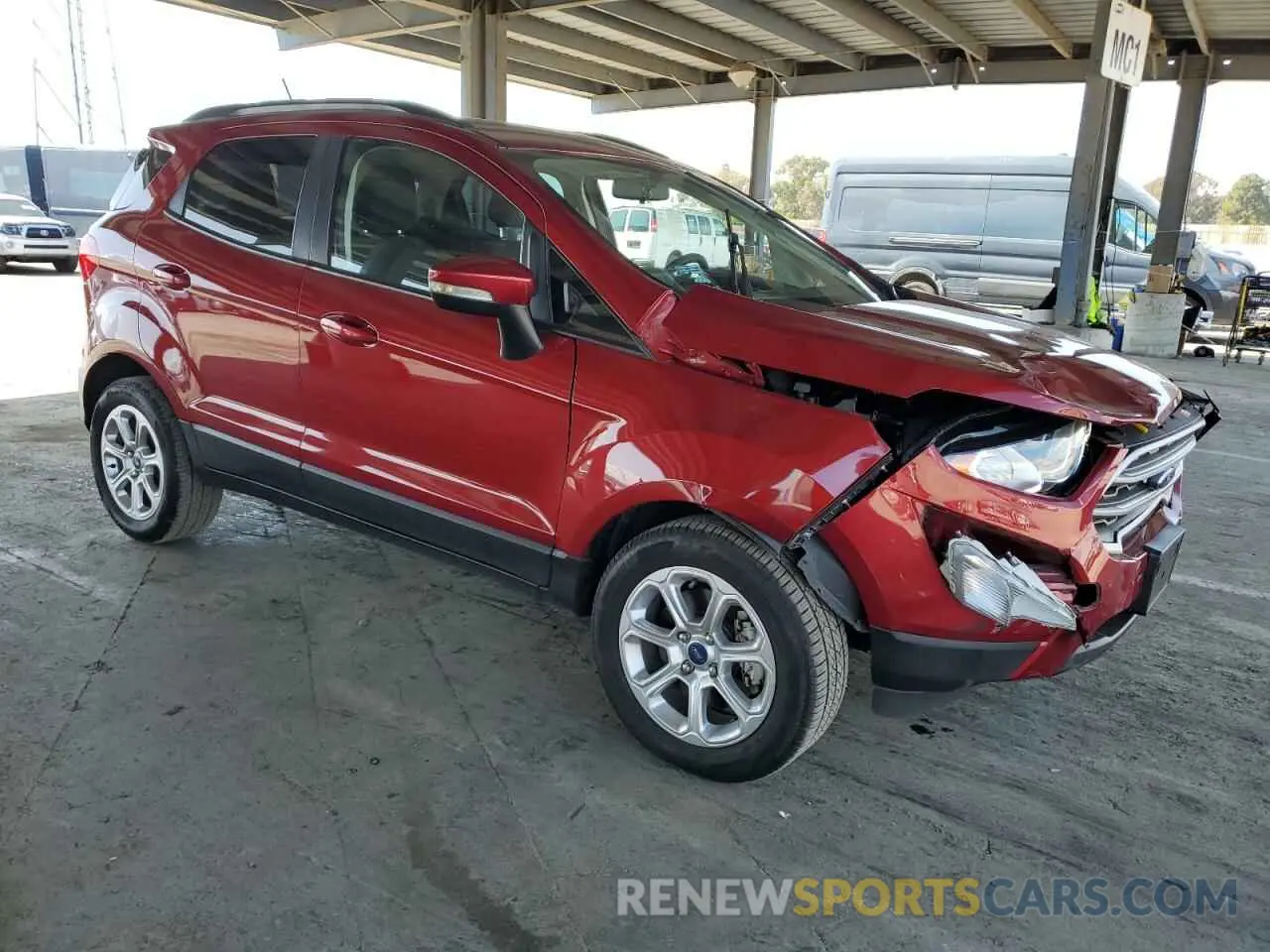 4 Photograph of a damaged car MAJ3S2GE9MC446498 FORD ECOSPORT 2021