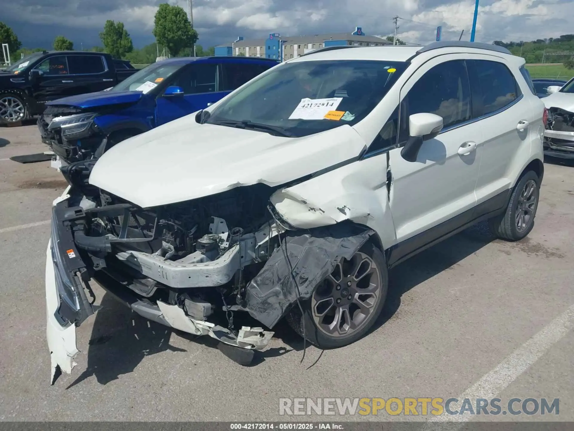 2 Фотография поврежденного автомобиля MAJ3S2KE3MC400477 FORD ECOSPORT 2021