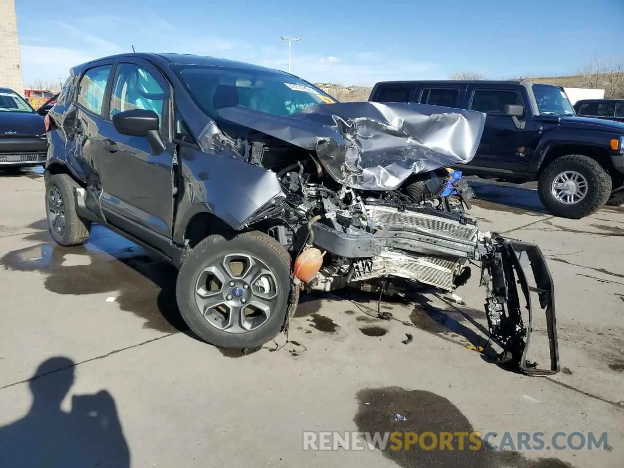 4 Фотография поврежденного автомобиля MAJ6S3FLXMC455214 FORD ECOSPORT 2021