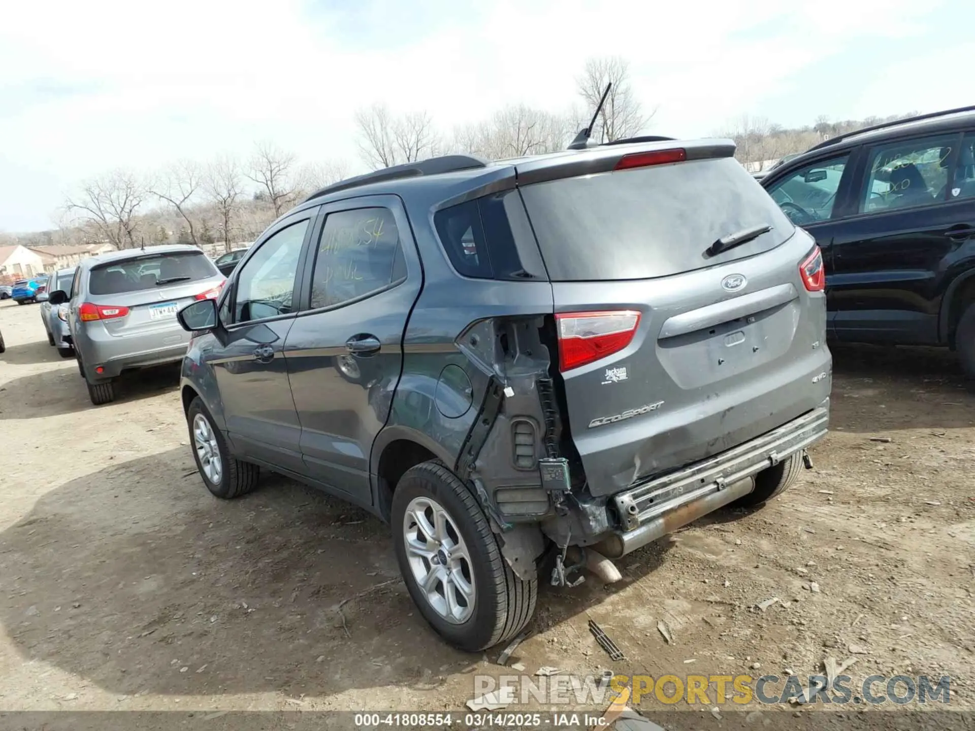 3 Photograph of a damaged car MAJ6S3GL1MC425050 FORD ECOSPORT 2021