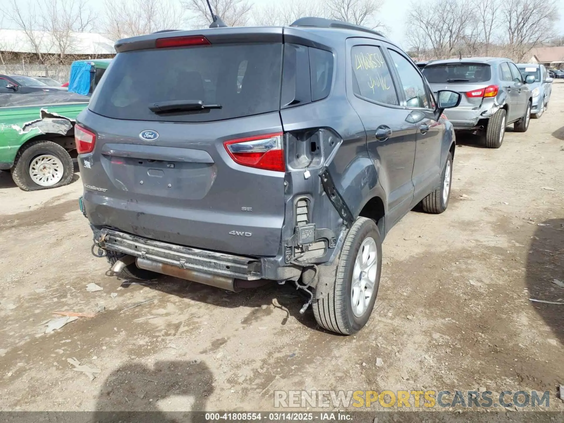 4 Photograph of a damaged car MAJ6S3GL1MC425050 FORD ECOSPORT 2021