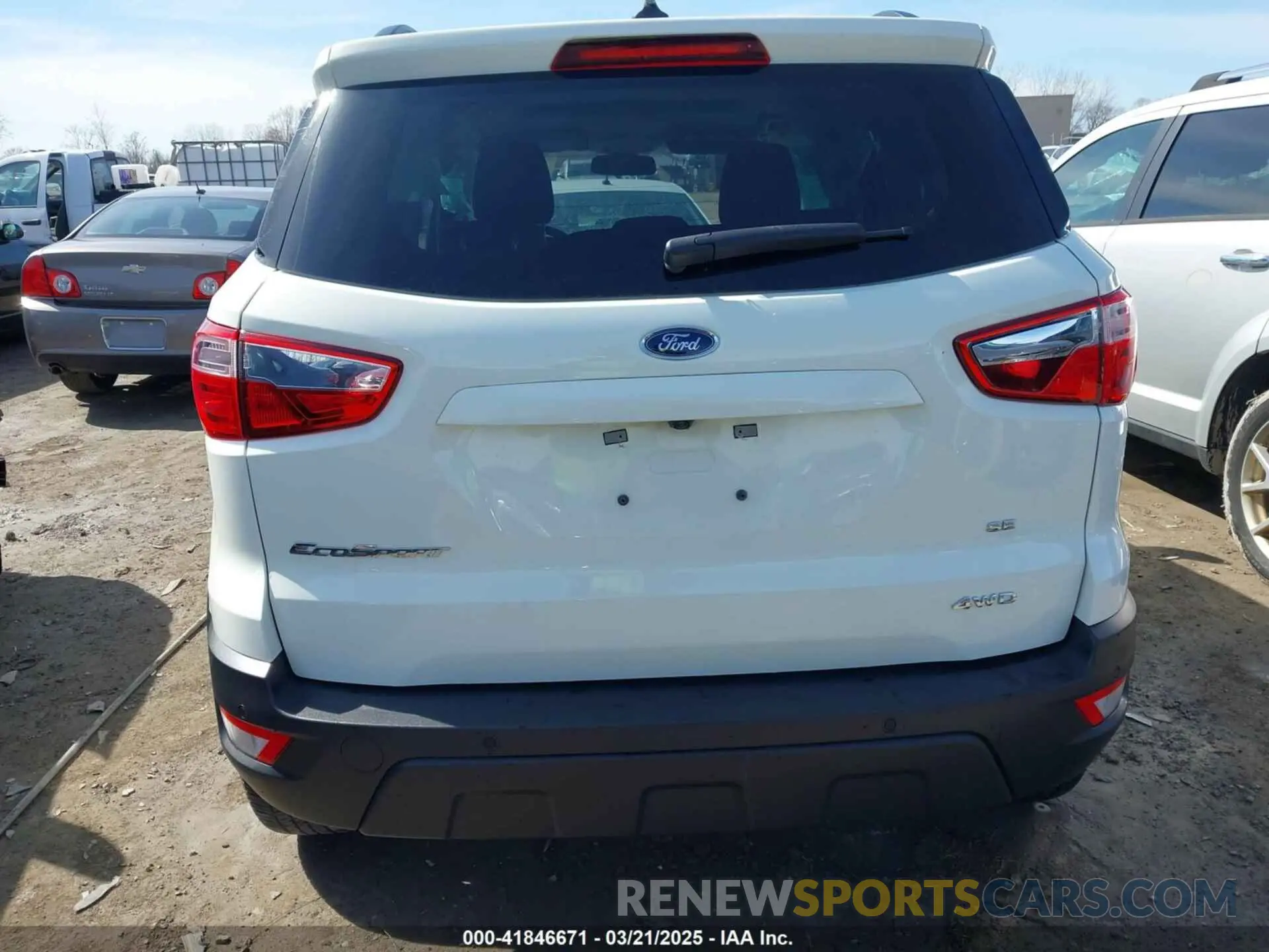 16 Photograph of a damaged car MAJ6S3GL2MC455206 FORD ECOSPORT 2021